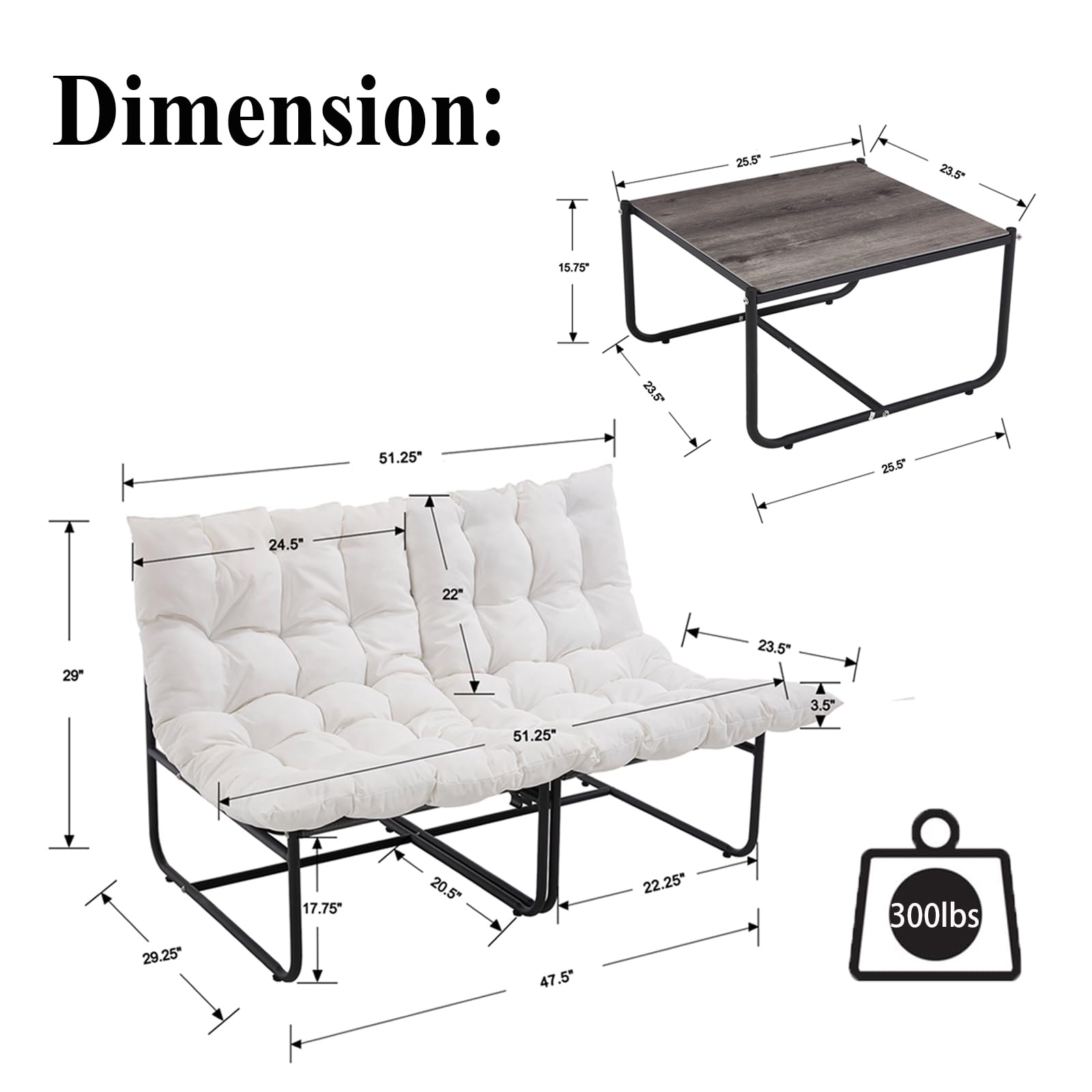 EALSON Outdoor Sofa Set - 24245SE