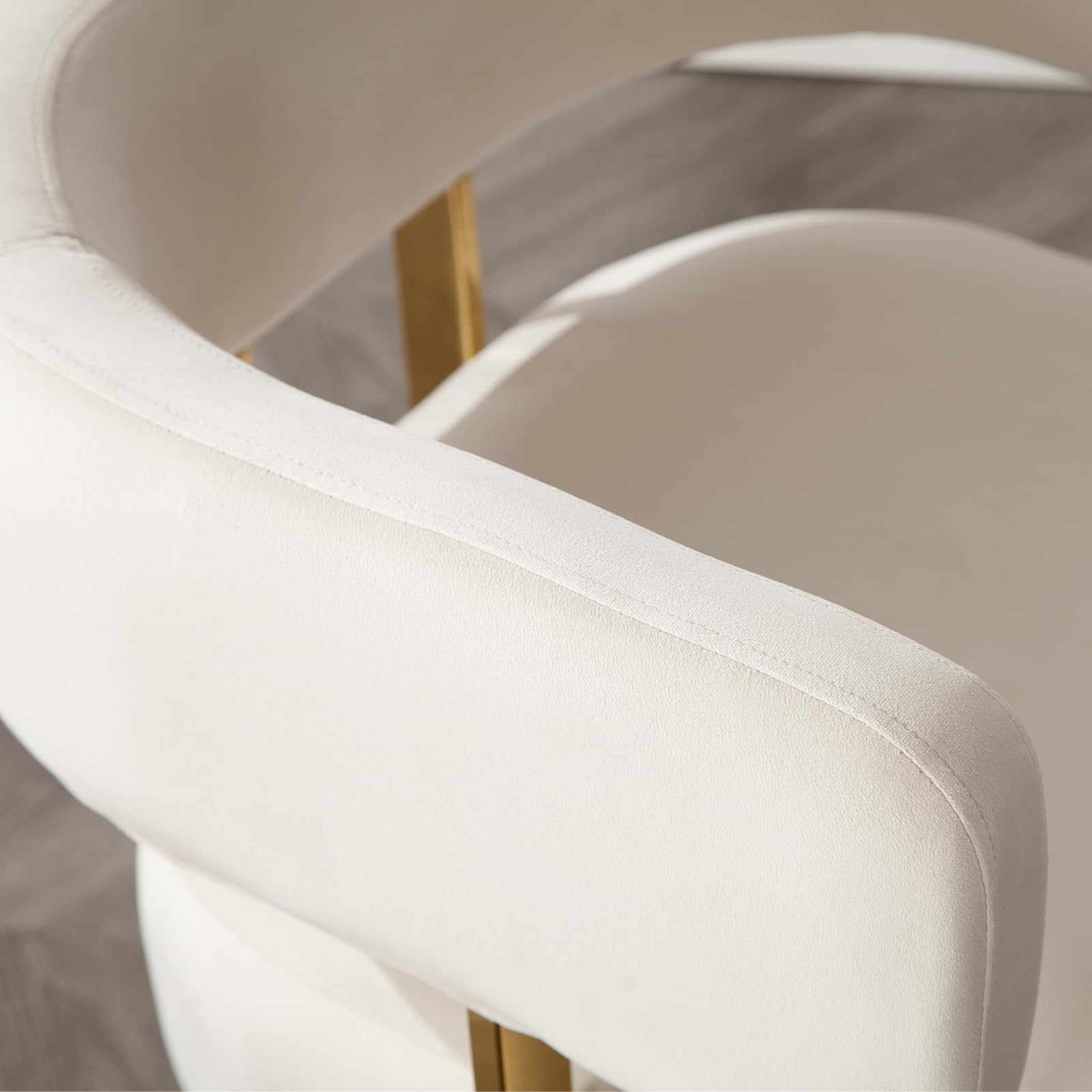 ZH4YOU Barrel Chair with Gold Metal Legs 1 PCS - 72005AC