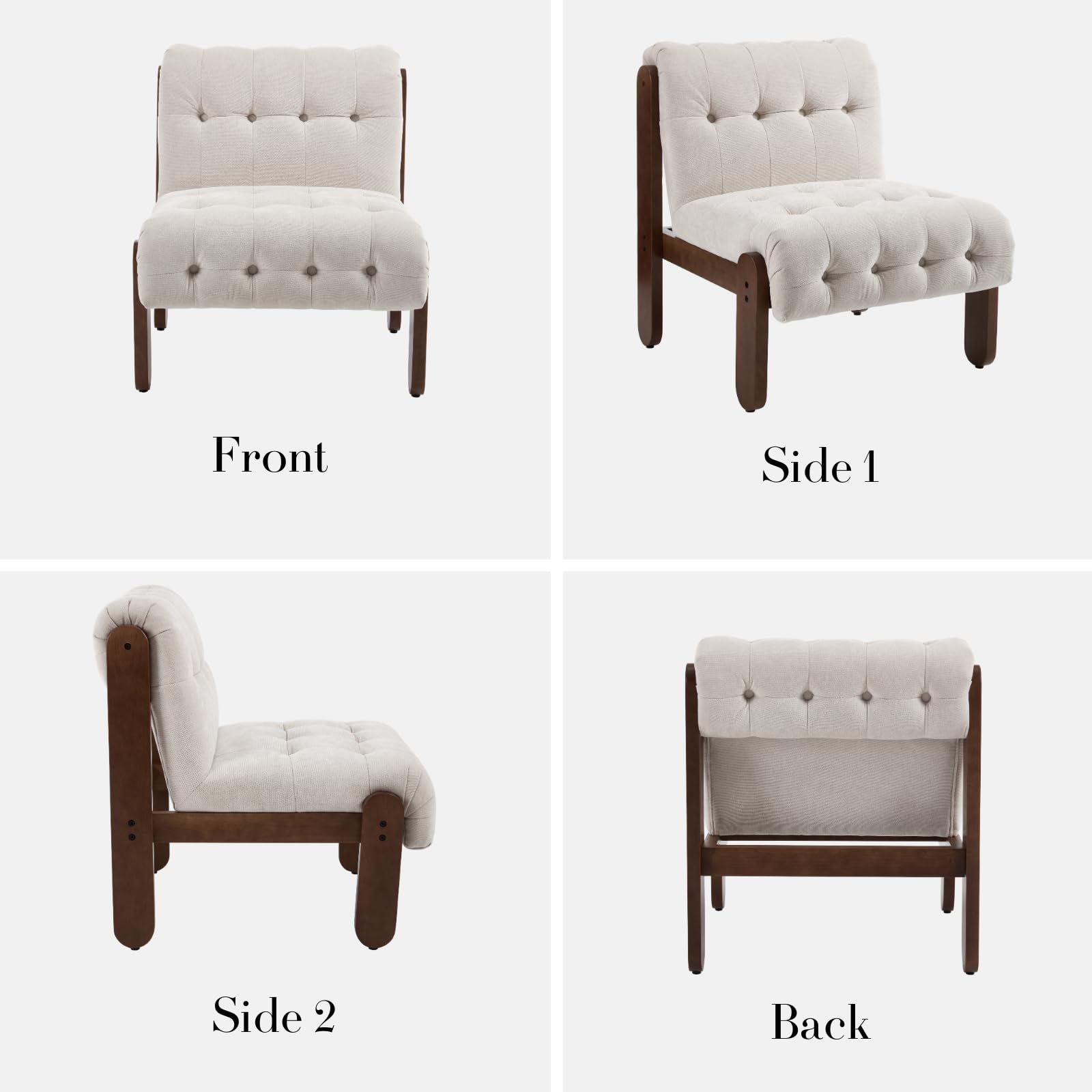 EALSON Living Room Armless Accent Chair - 30032AC