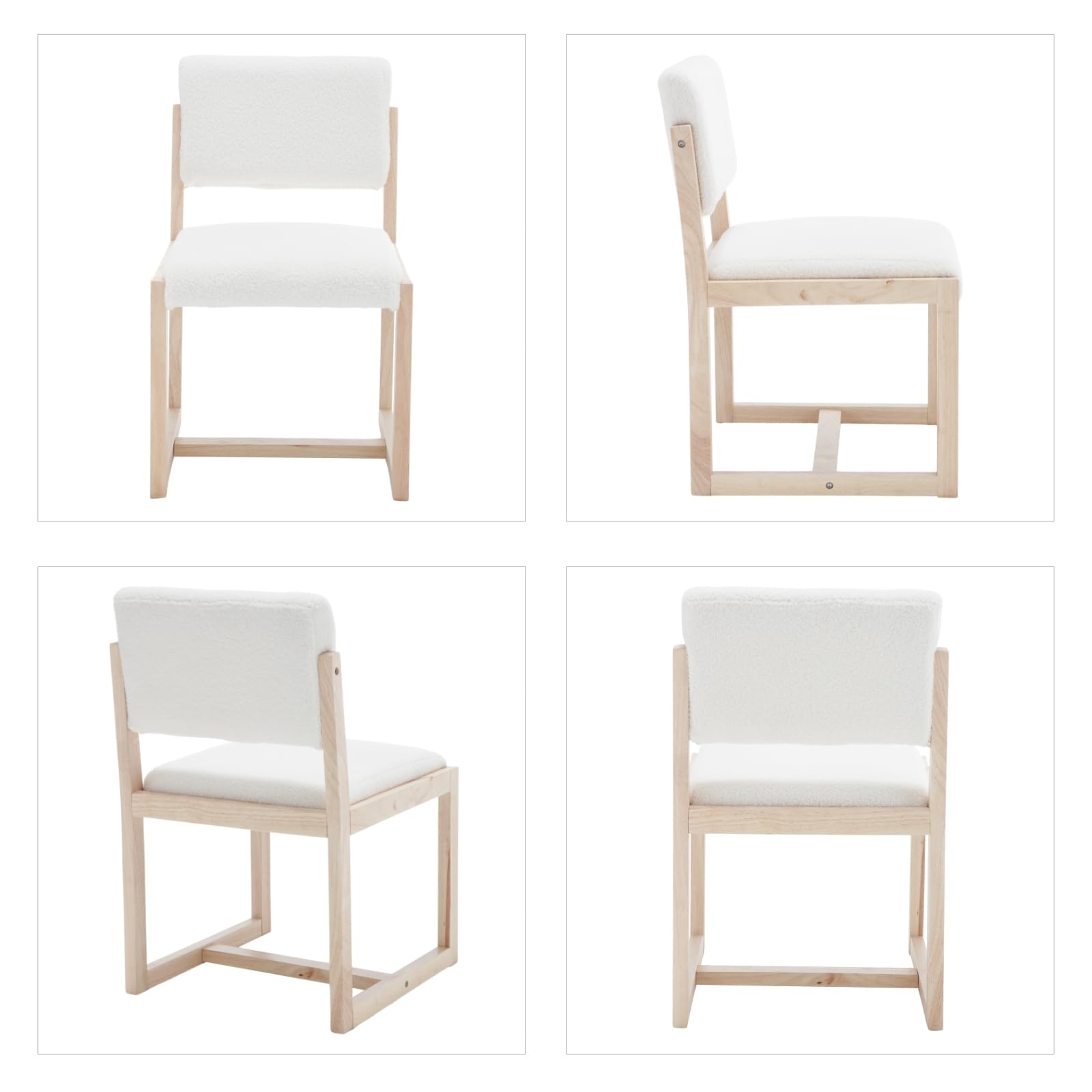 Janoray Upholstered Wood Dining Chairs Set of 2 - 1955DC