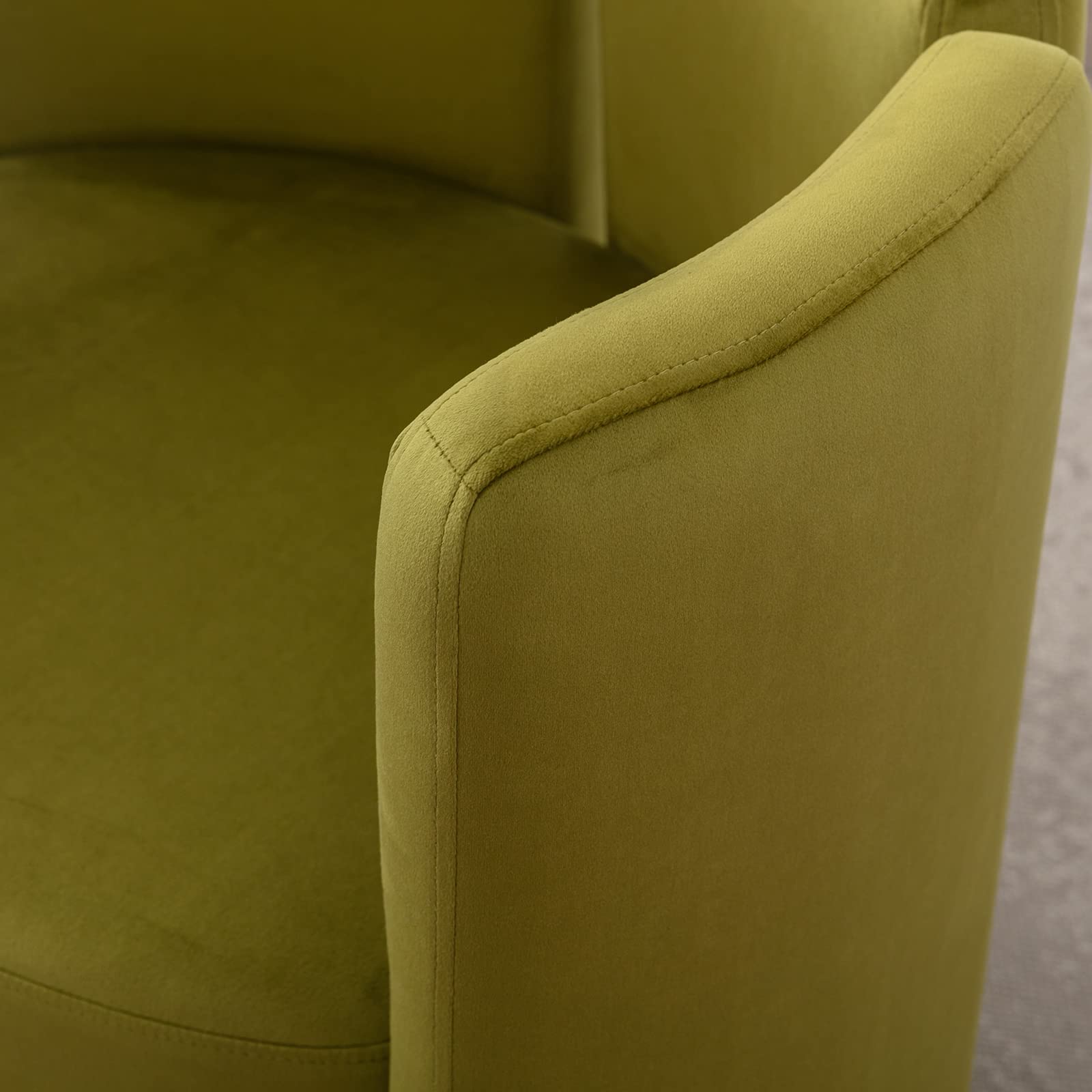 CHICAURA Modern Velvet Barrel Side Accent Chair 1 PCS - 3714AC