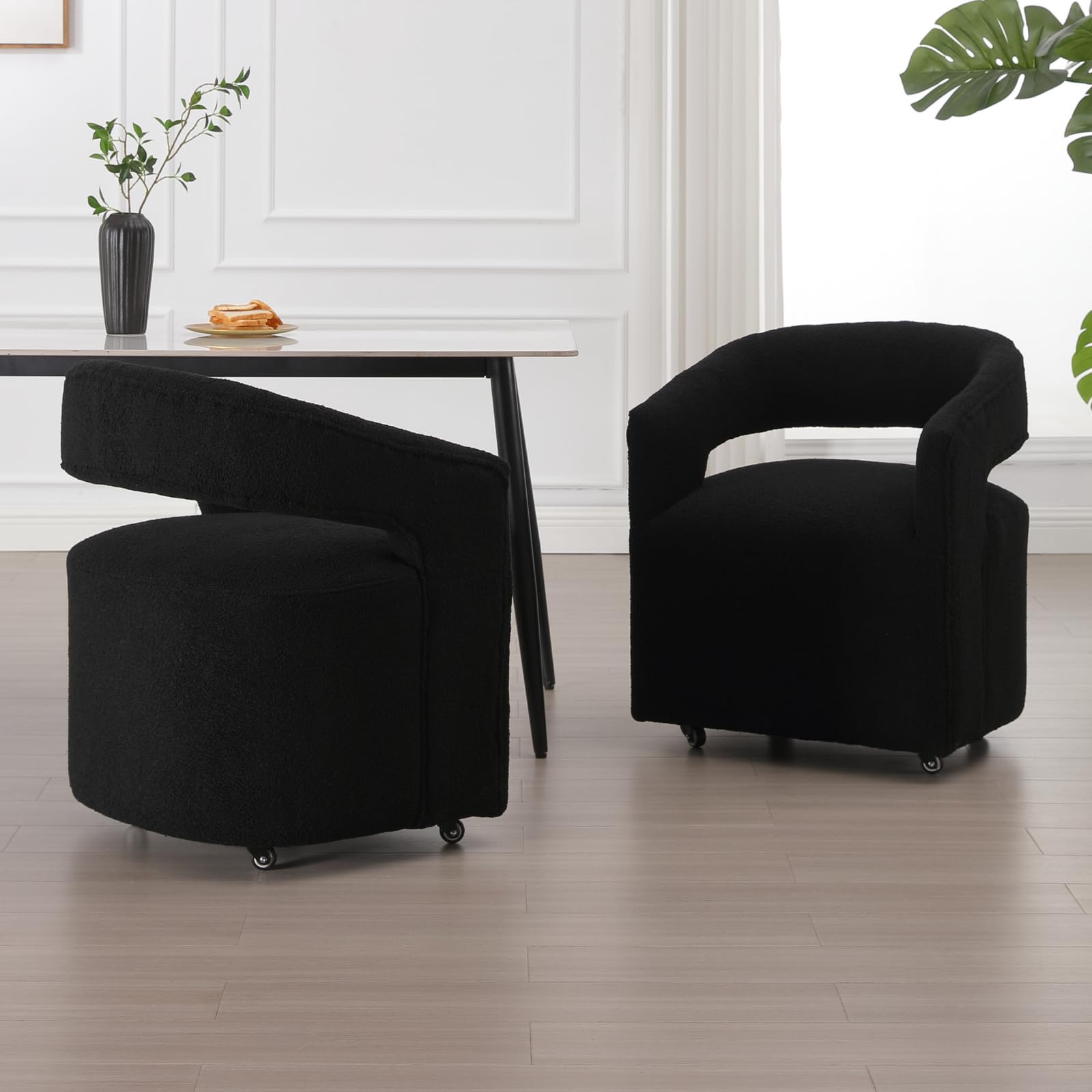 ROCITY Swivel Open Back Dining Chair 1 PCS - 10027DC