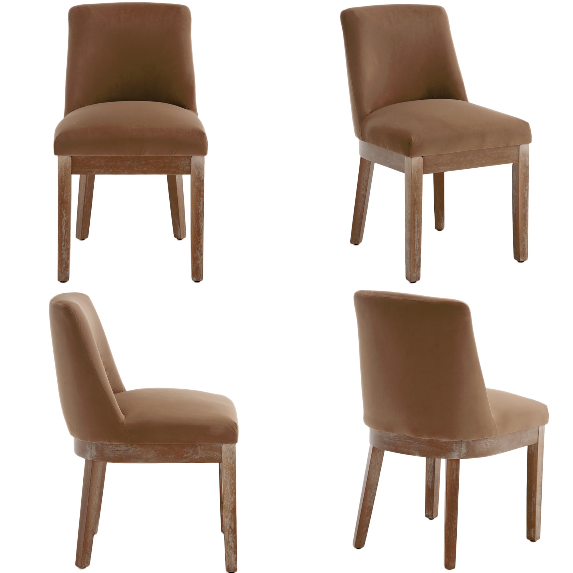 Kmax Dining Chairs with Wood Legs Set of 2 - 8925DC