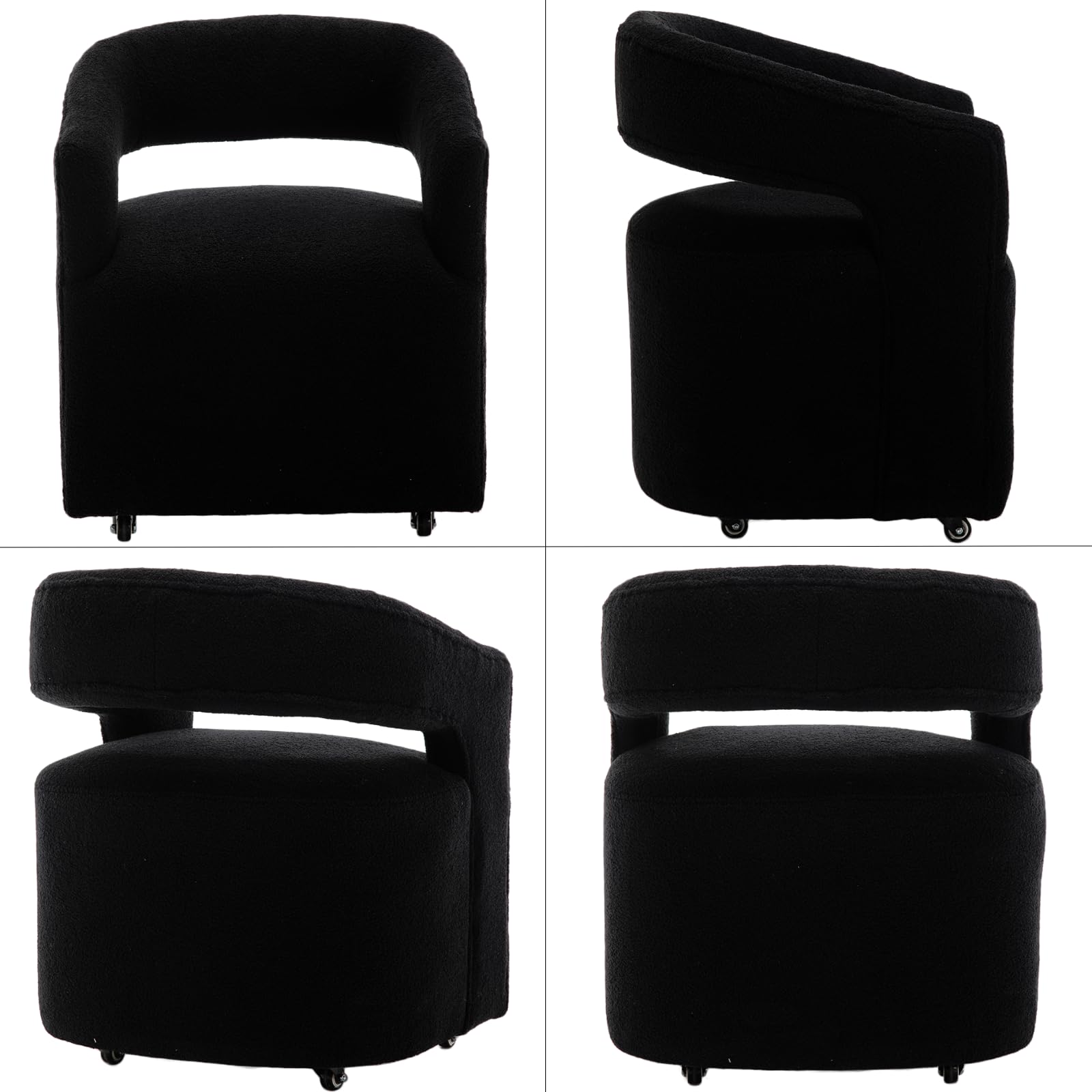 ROCITY Swivel Open Back Dining Chair 1 PCS - 10027DC