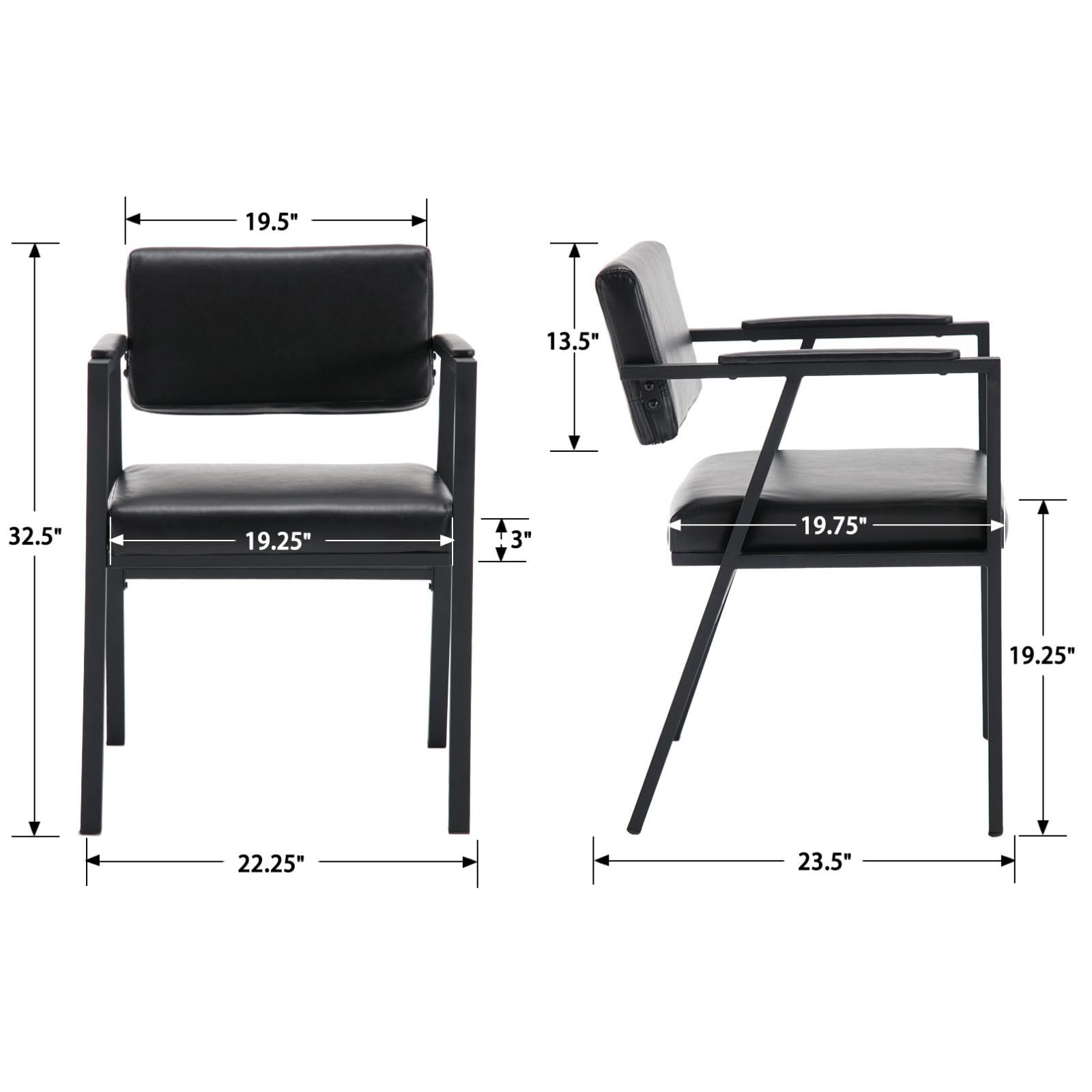 ROCITY Upholstred Dining Chairs Set of 2 - X381