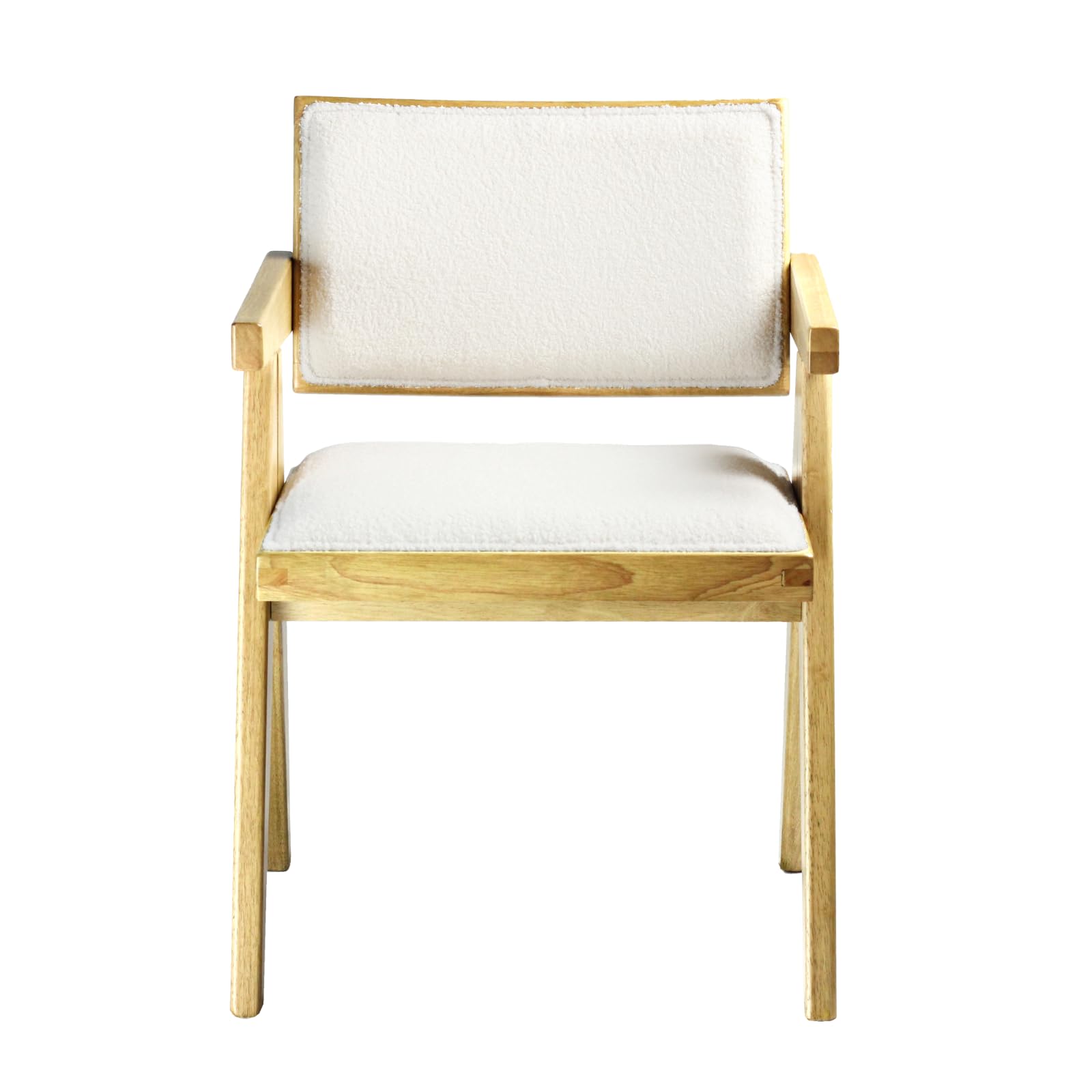 CIMOTA Modern Farmhouse Sherpa Dining Chairs Set of 2 - X005