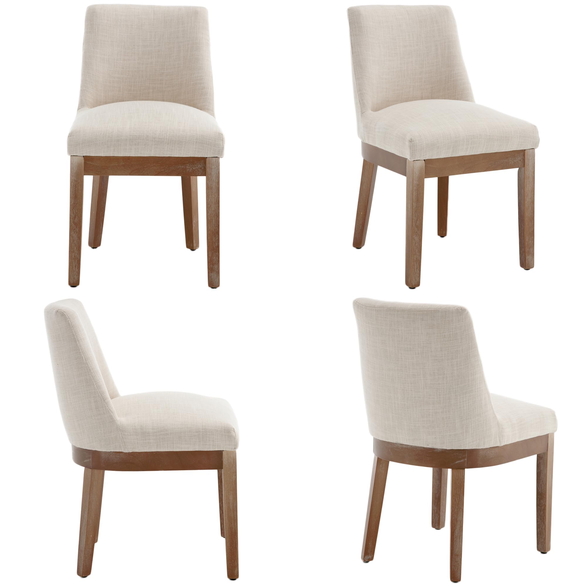 Kmax Dining Chairs with Wood Legs Set of 2 - 8925DC