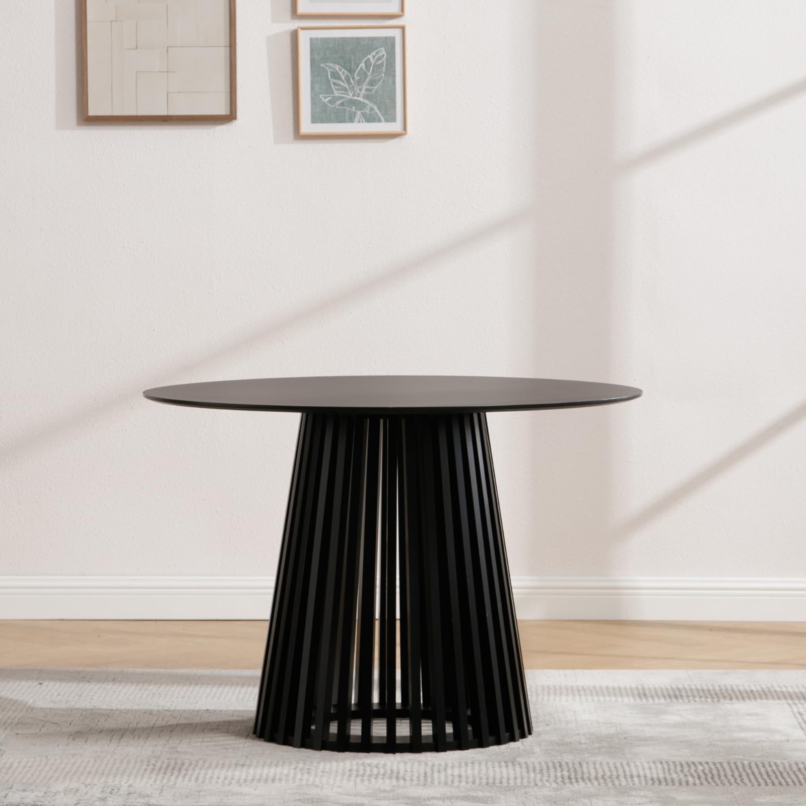 ROCITY 43 Inch Black Kitchen Table - 19008DT