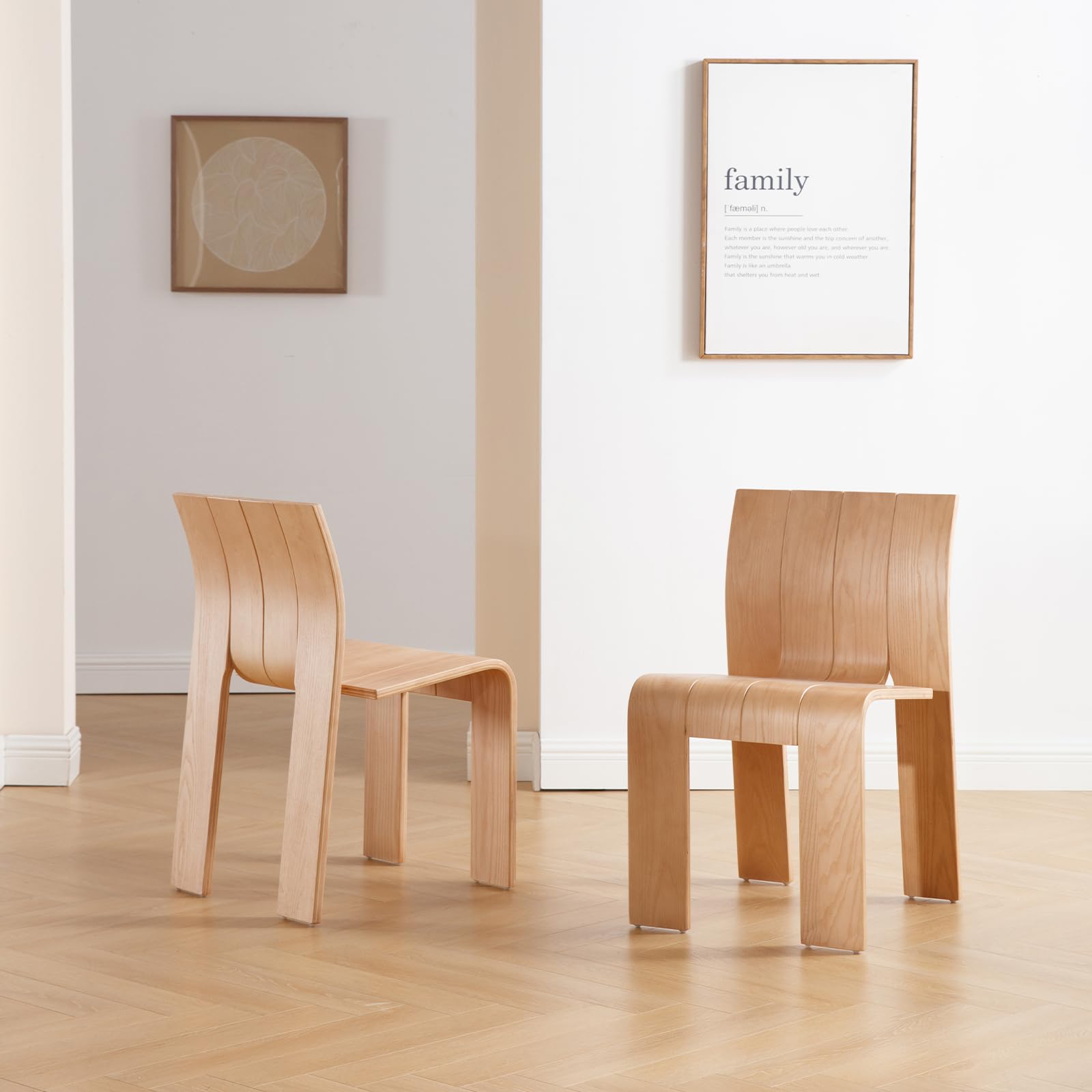 VESCASA Wood Dining Chairs Set of 2 - 6683DC