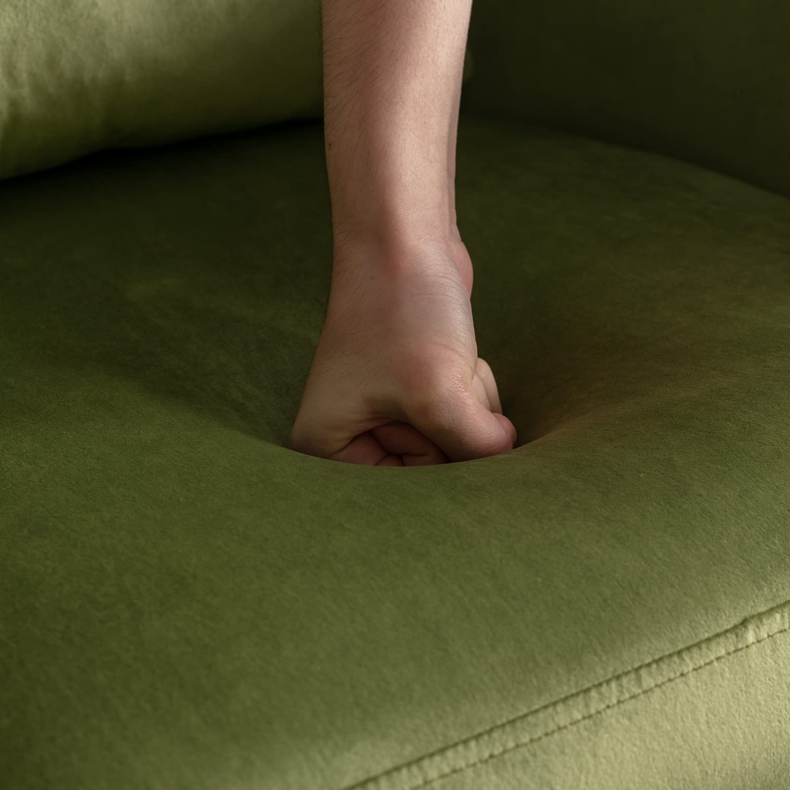 CHICAURA Upholstered Barrel Accent Chair 1 PCS - 8342AC