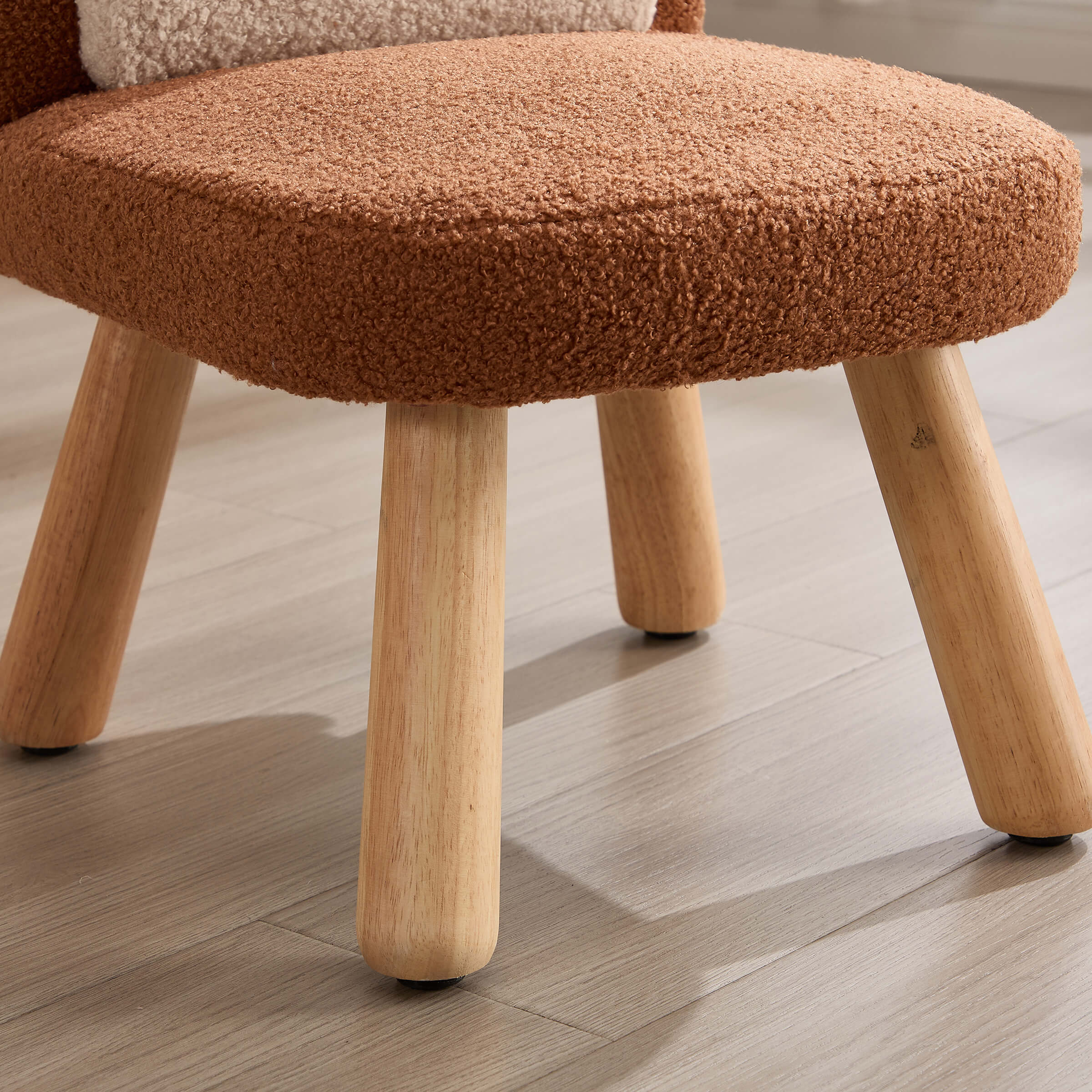 KMAX Soft Round Shape Sherpa Kids Chair - 4016KC