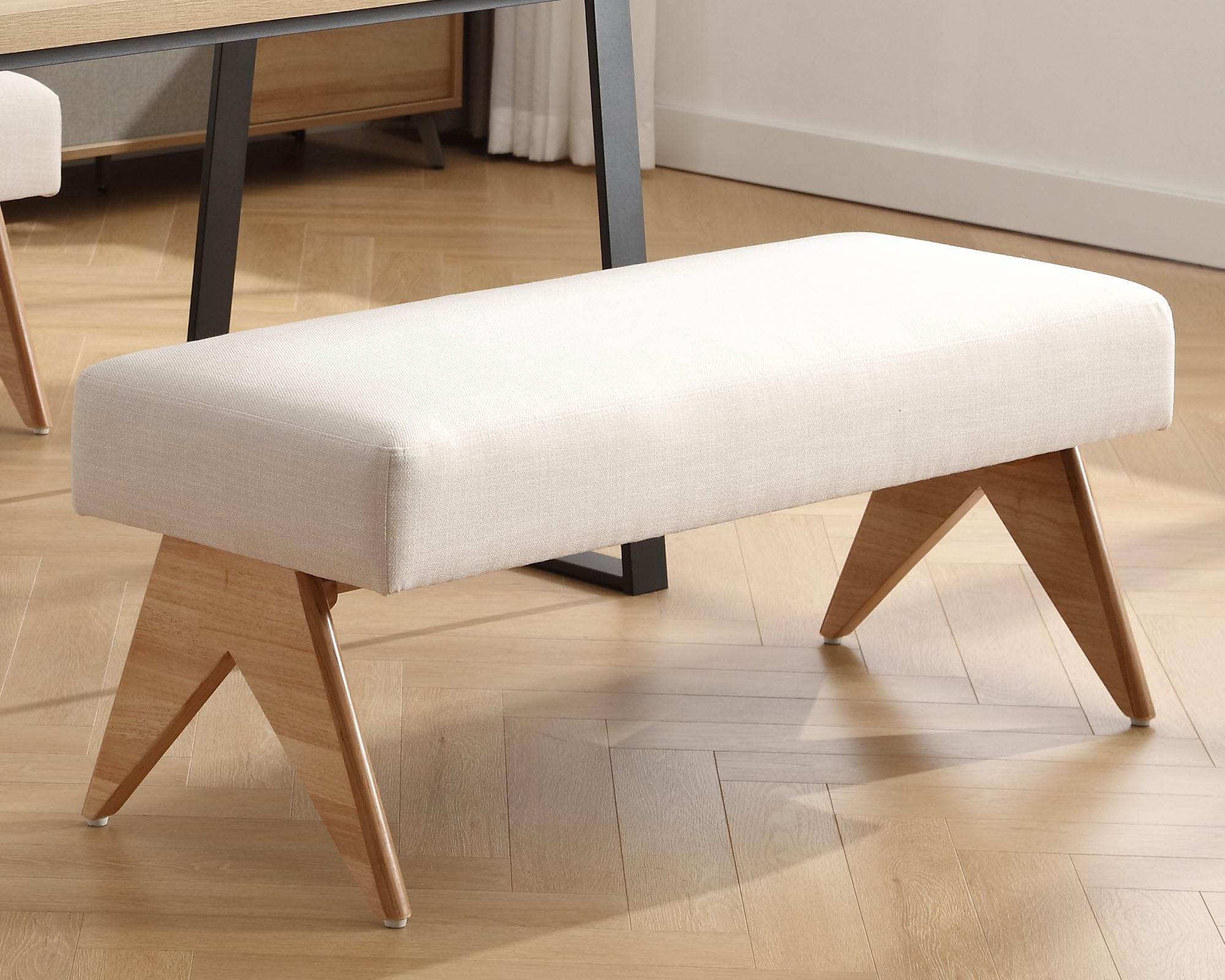 VESCASA 45.25" W Modern Entryway Padded Bench - 6673BH