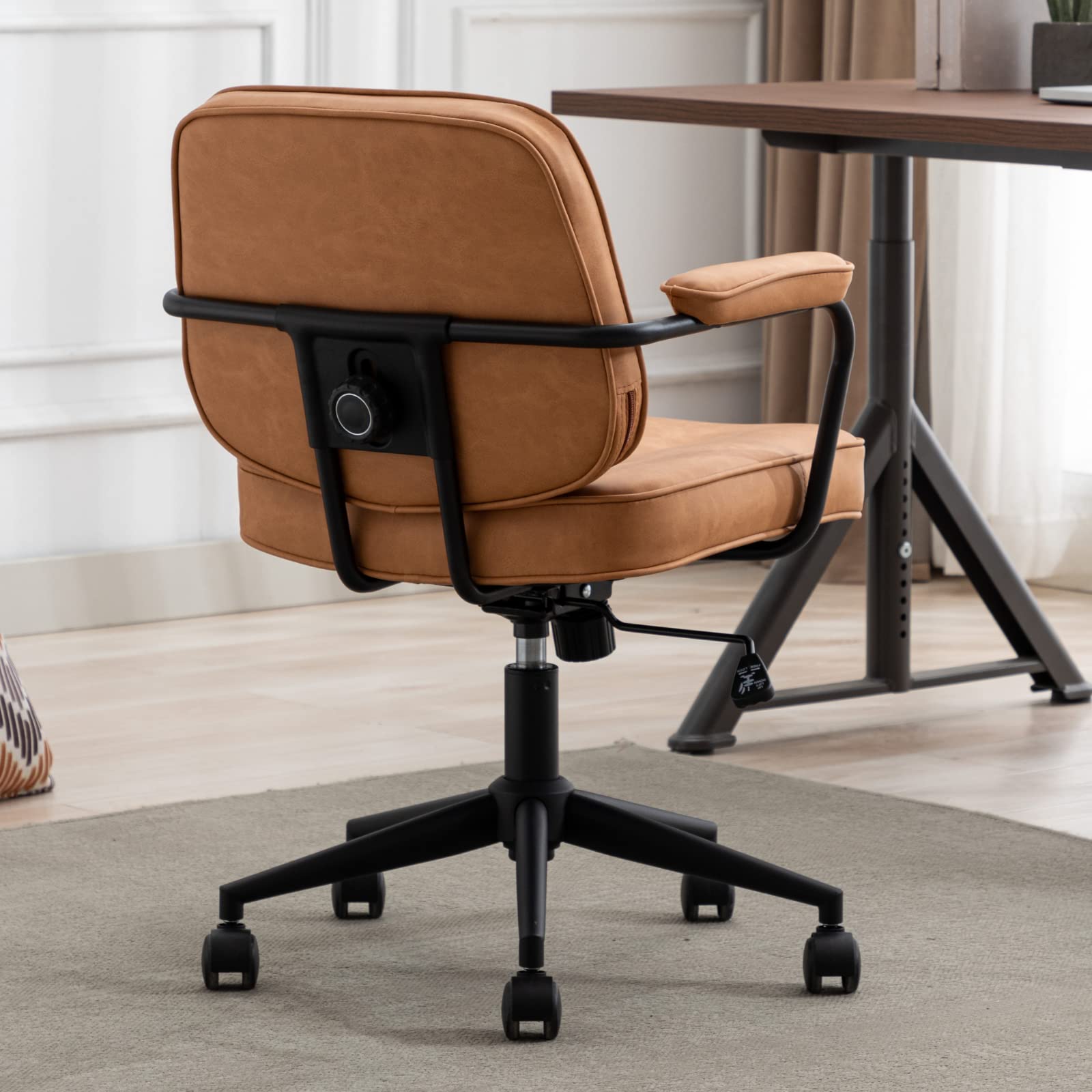 ROCITY Swivel Leather Home Office Chair 1 PCS - X221OC