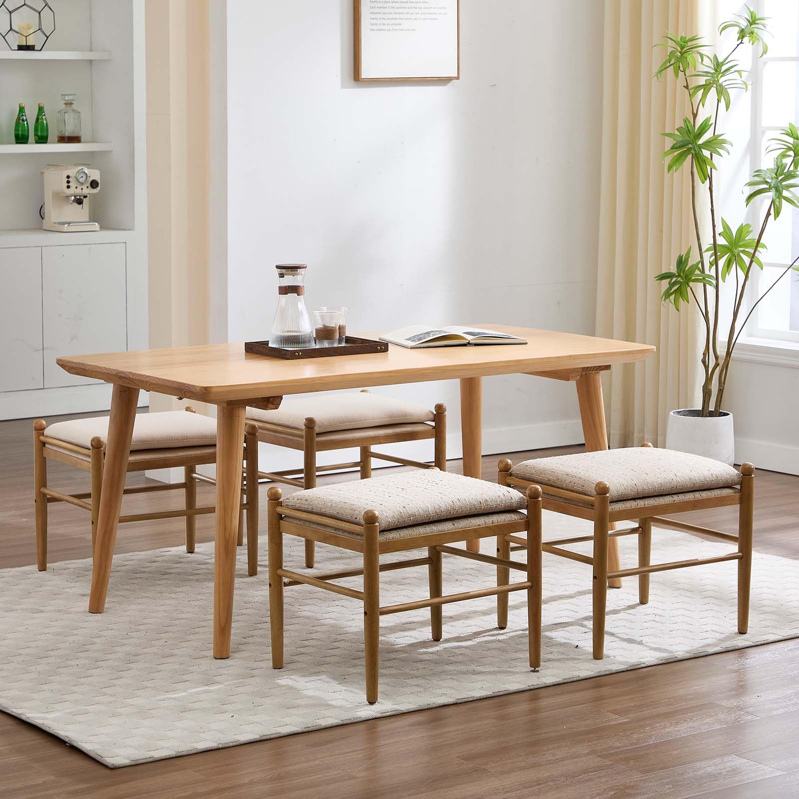 EALSON 19 Inch Backless Ottoman 1 PCS - XX002OT