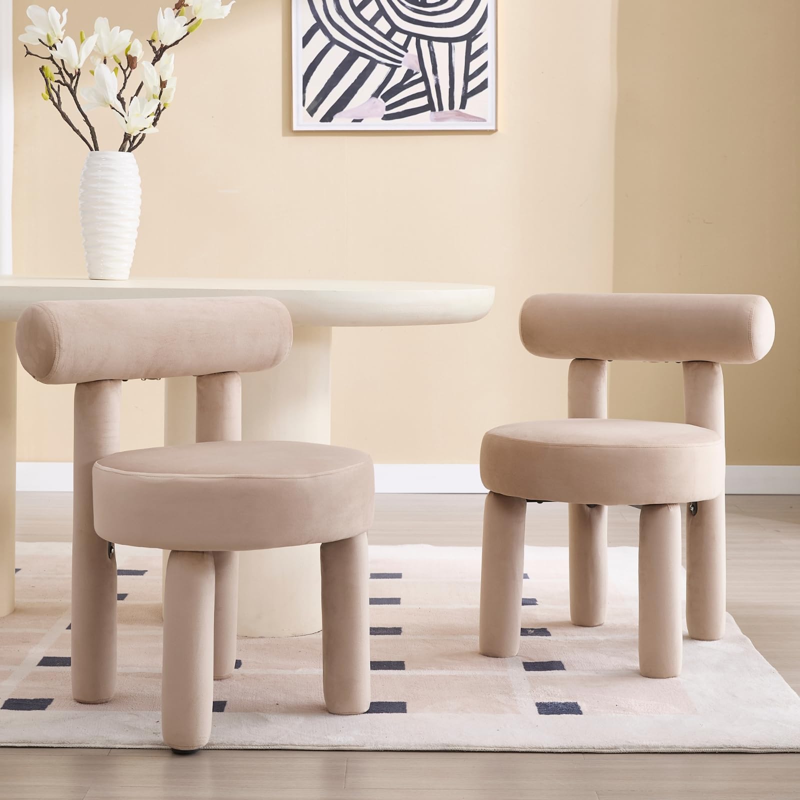 VESCASA Open Back Dining Chairs Set of 2 - 3163DC