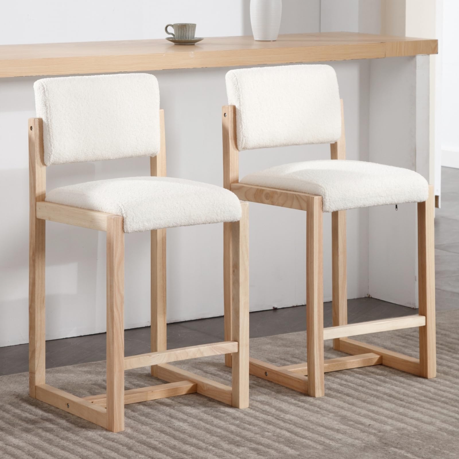 VESCASA 26" Modern Bar Stools Set of 2 - 5787CS
