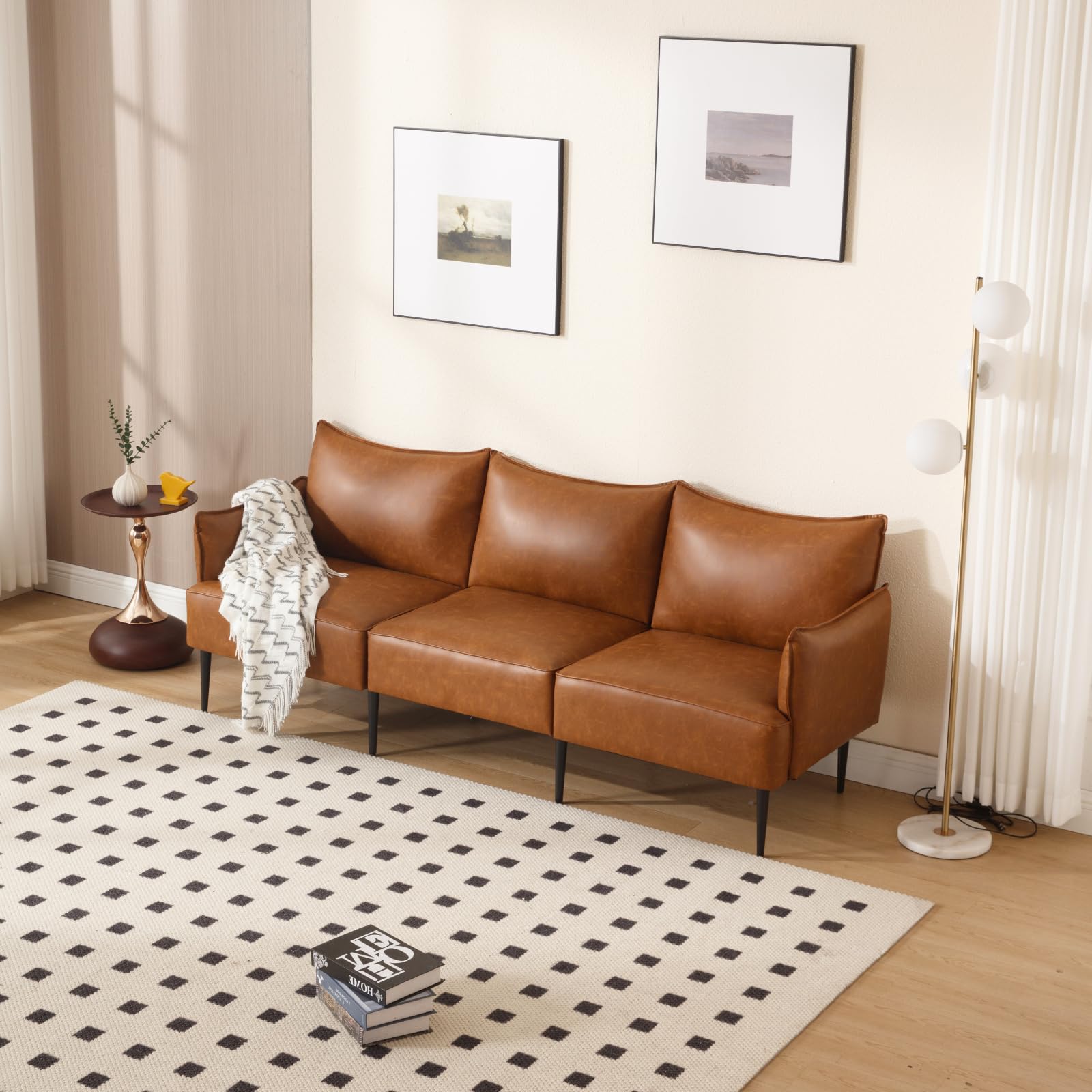 ROCITY 53 Inch Modern Loveseat Sofa with Deep Seats - 3051SF