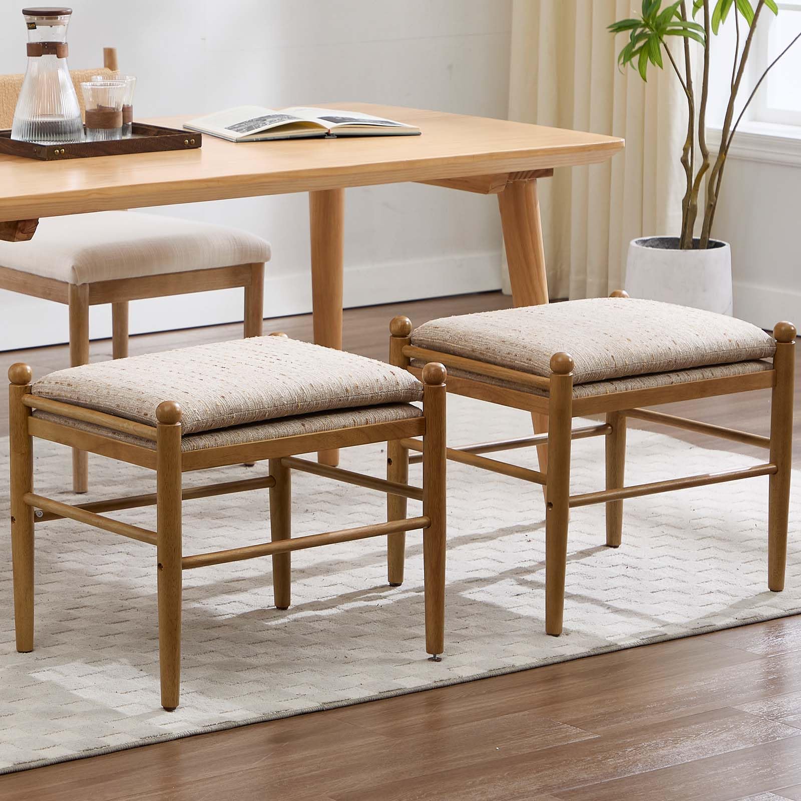 EALSON 19 Inch Backless Ottoman 1 PCS - XX002OT