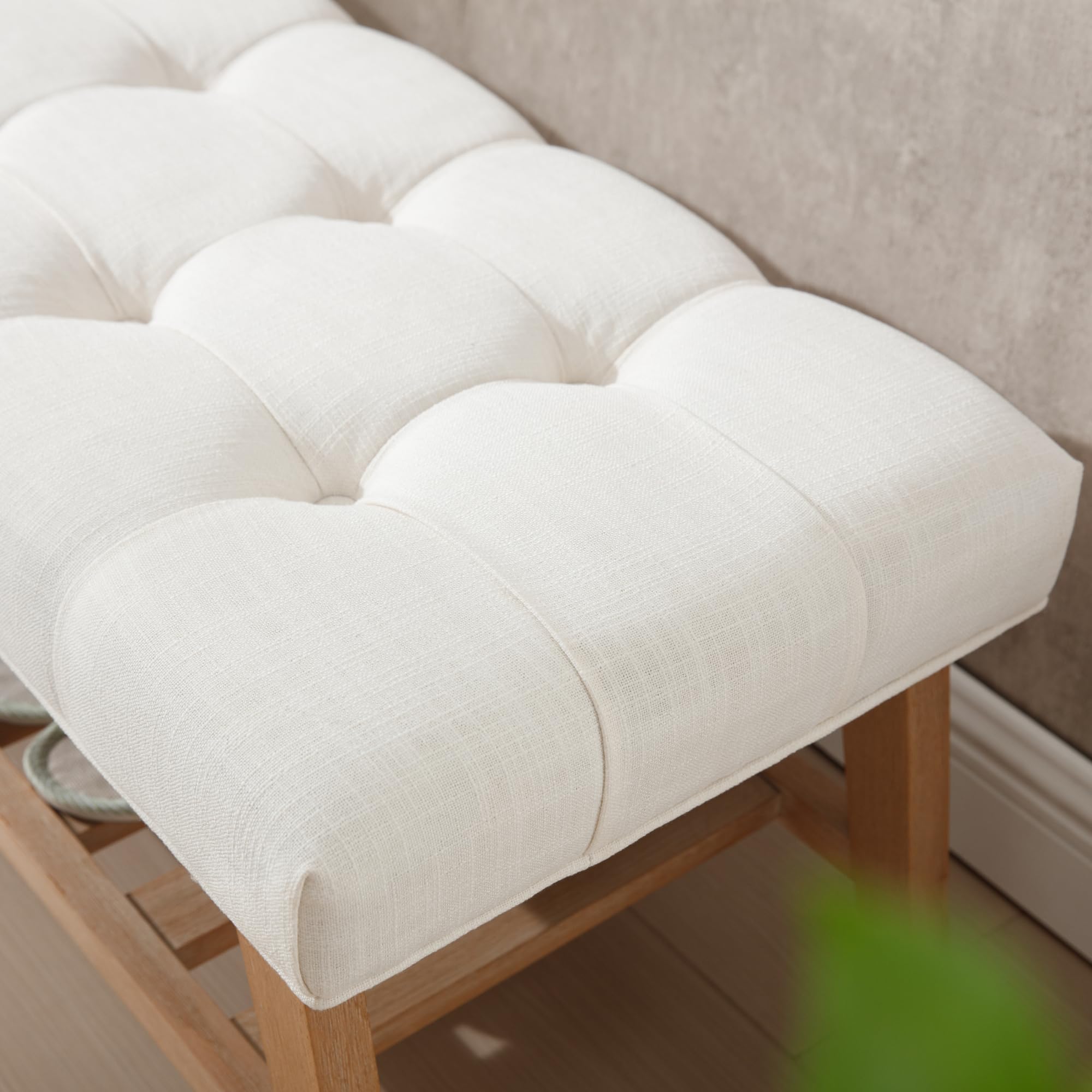 Kmax Tufted Upholstered Entryway Shoe Storage Bench - 2068BH