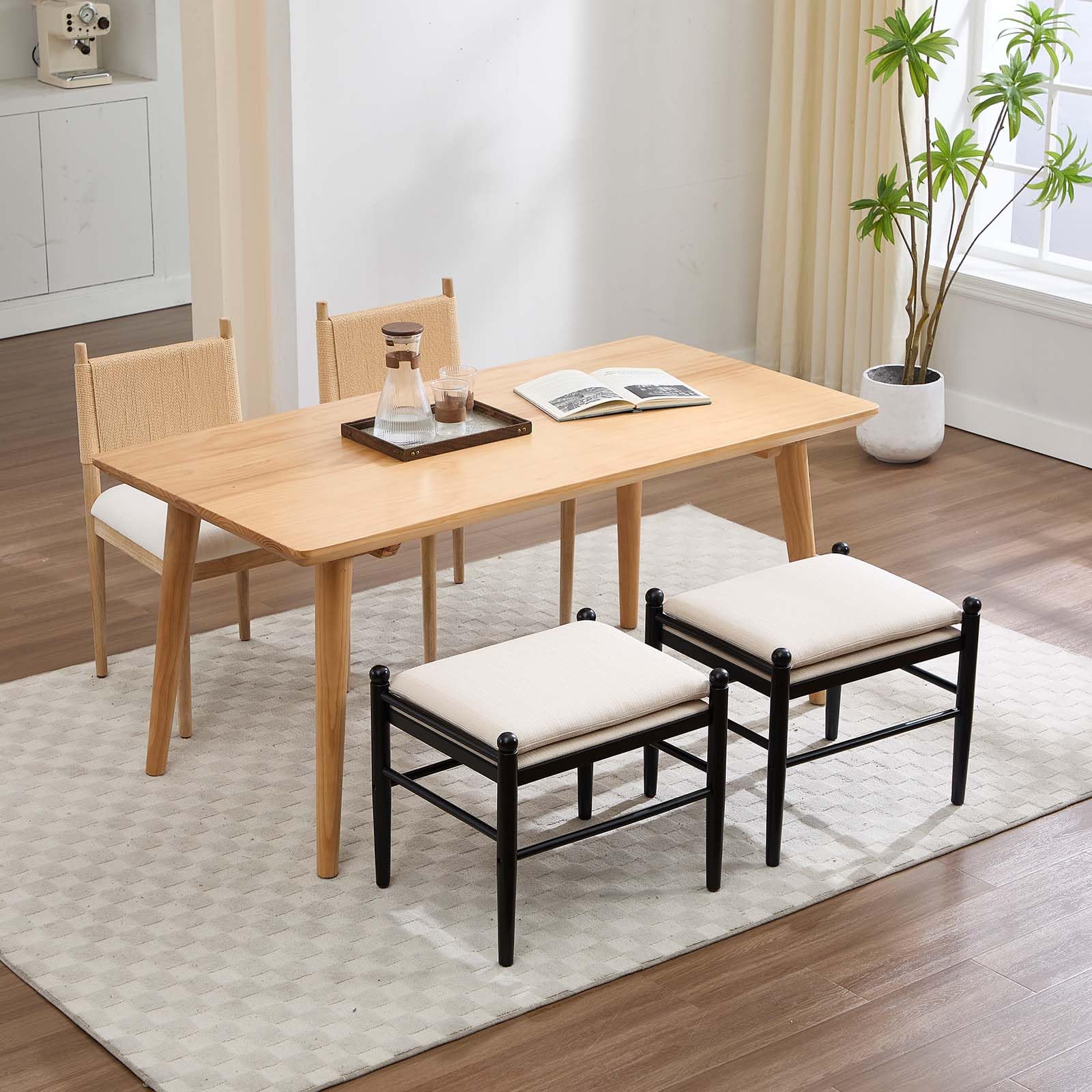 EALSON 19 Inch Backless Ottoman 1 PCS - XX002OT