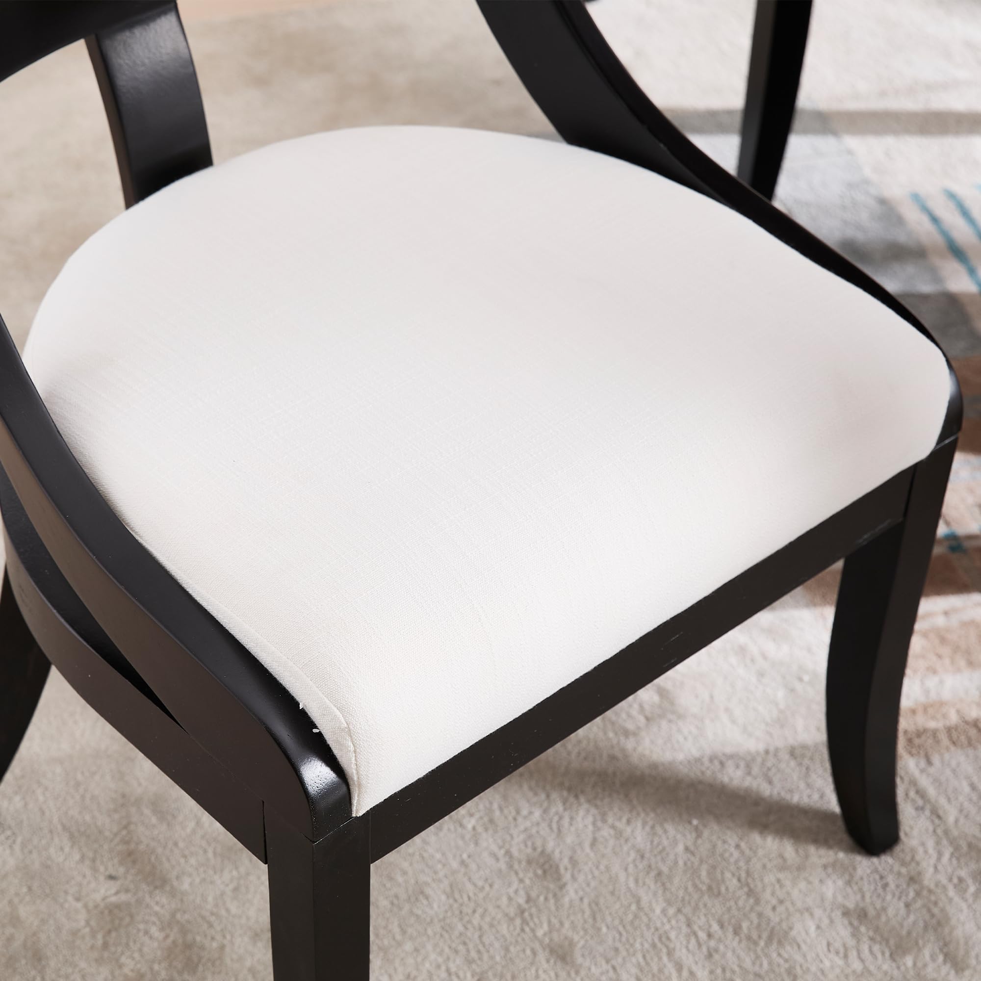 Kmax Mid-century Farmhouse Dining Chairs Set of 2 - X022DC