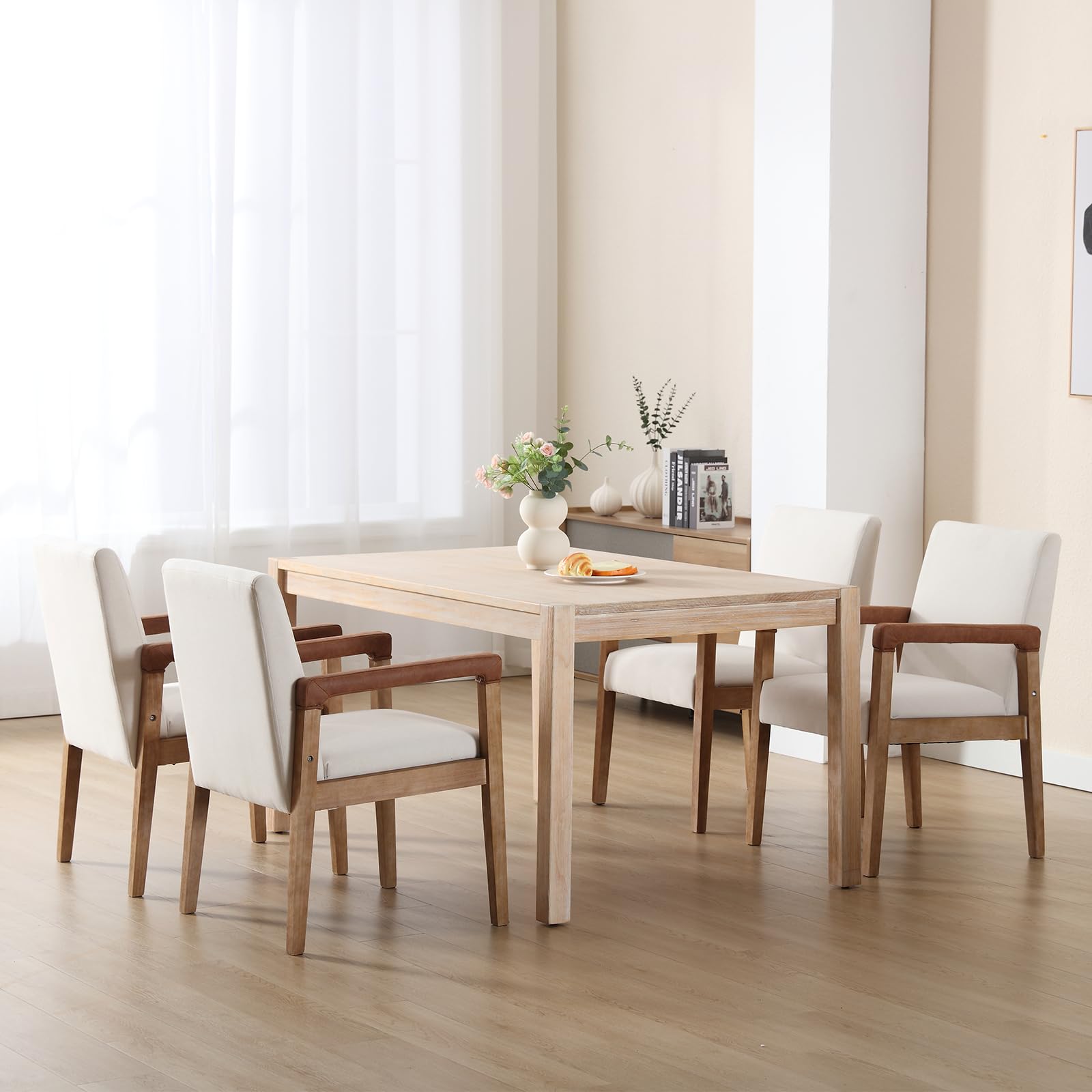 Janoray Mid Century Wood Dining Chairs Set of 2 - 1927DC