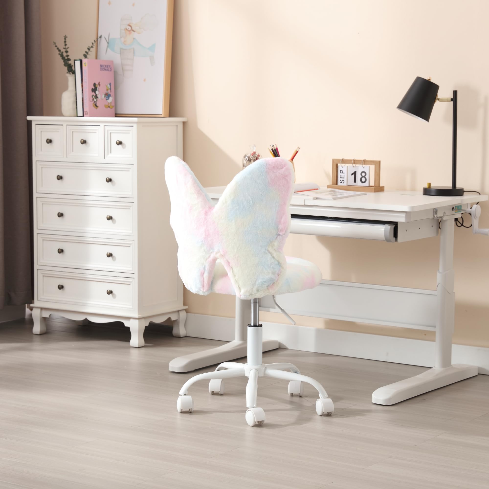 Kmax Butterfly Colorful Swivel Kids Desk Chair 1 PCS - 1723KC