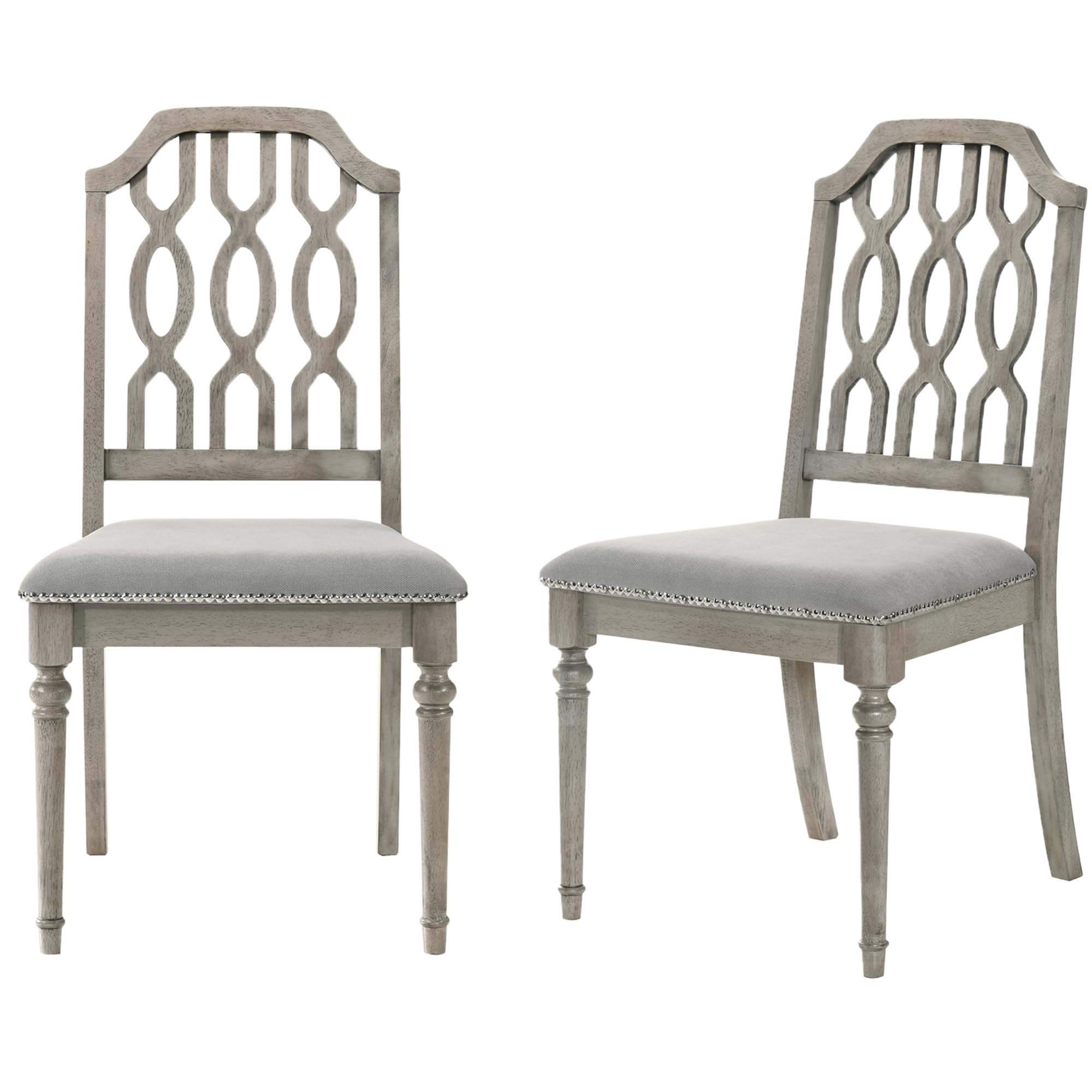 Kmax Farmhouse Rectangle Dining Chairs Set of 2 - 8171