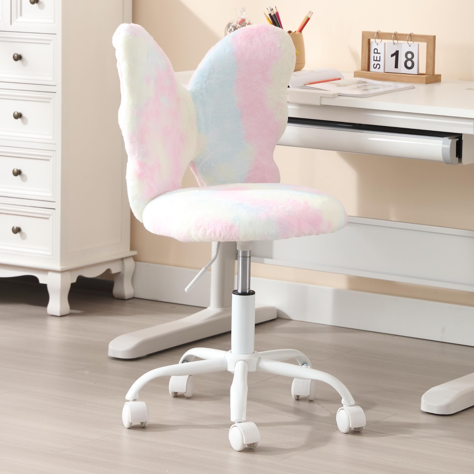 Kmax Butterfly Colorful Swivel Kids Desk Chair 1 PCS - 1723KC