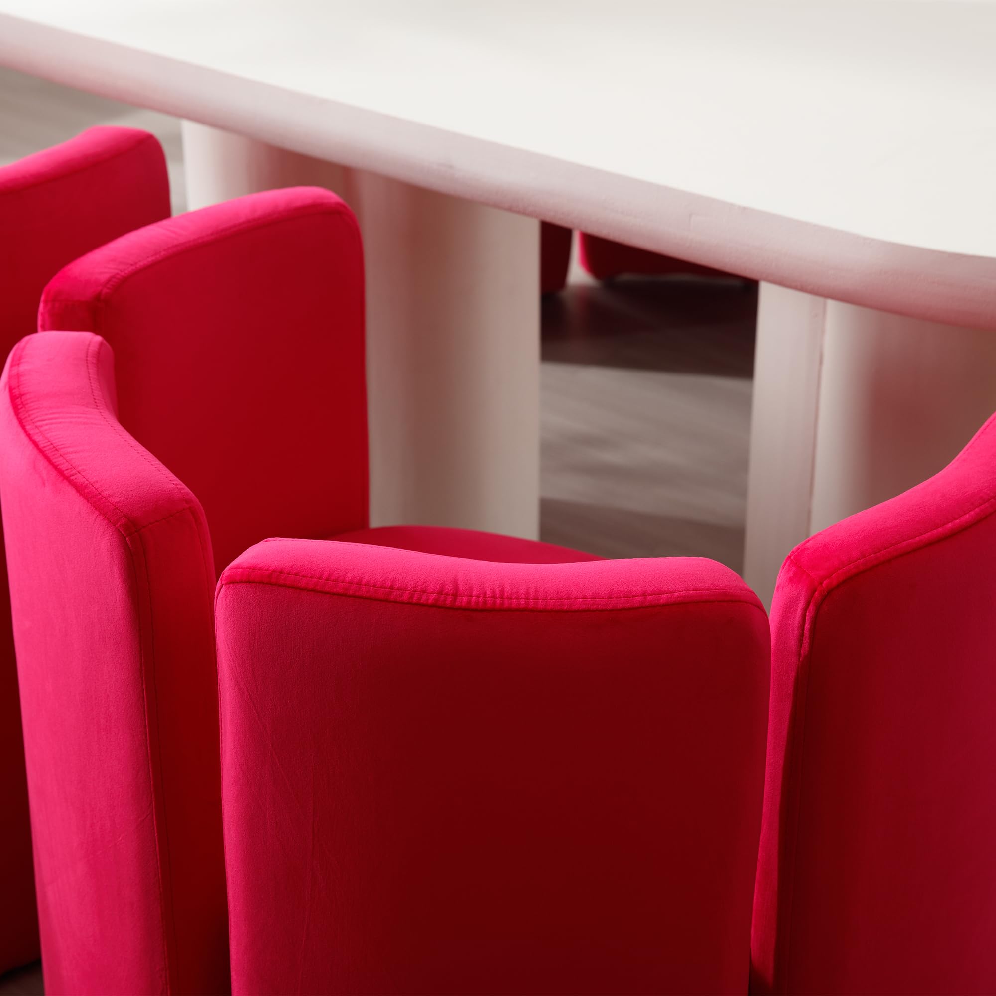 CHICAURA Modern Velvet Barrel Side Accent Chair 1 PCS - 3714AC