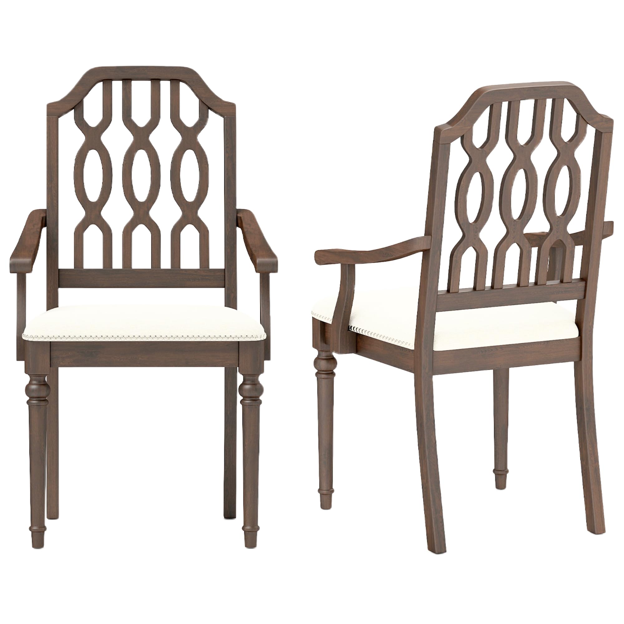 Kmax Farmhouse Rectangle Dining Chairs Set of 2 - 8171