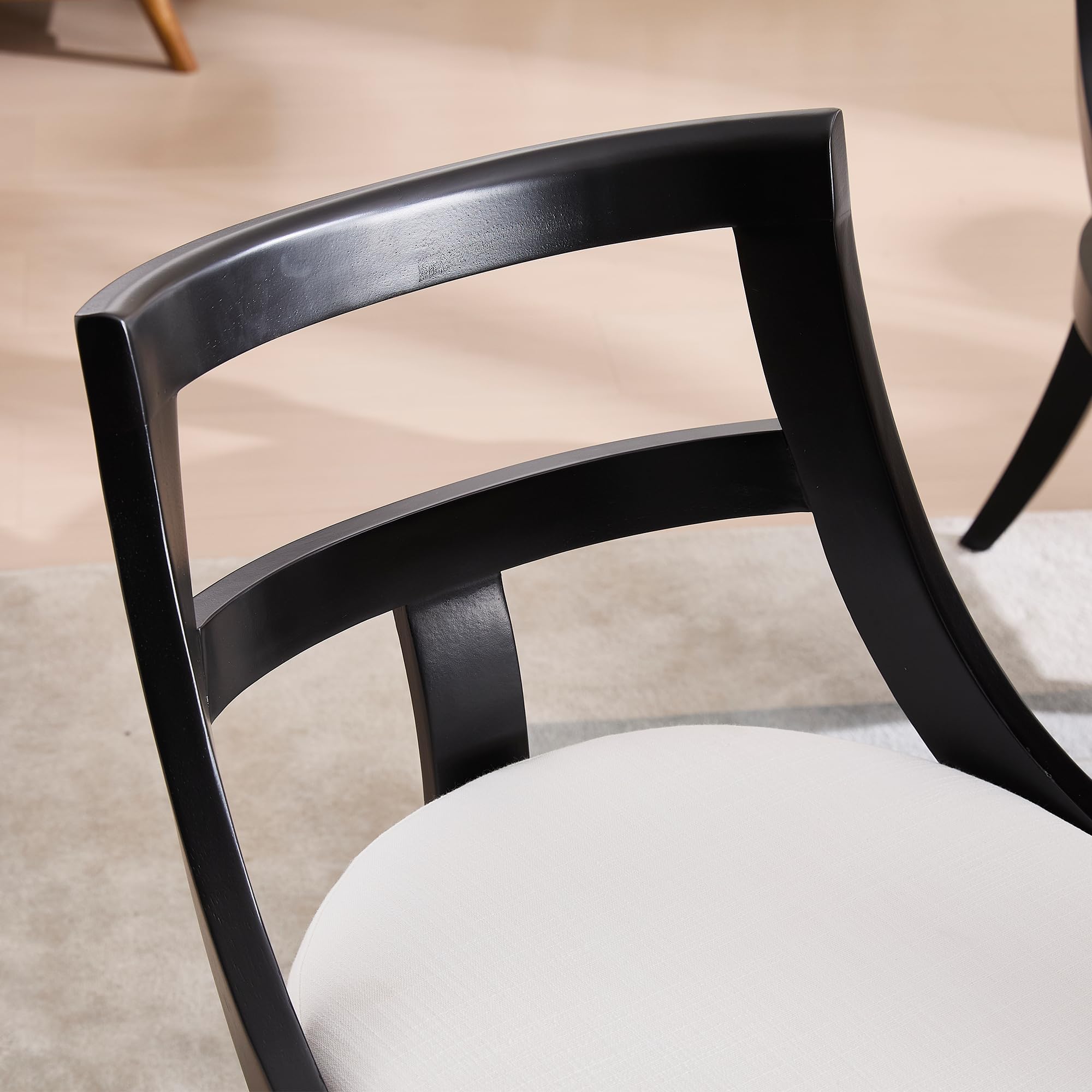 Kmax Mid-century Farmhouse Dining Chairs Set of 2 - X022DC