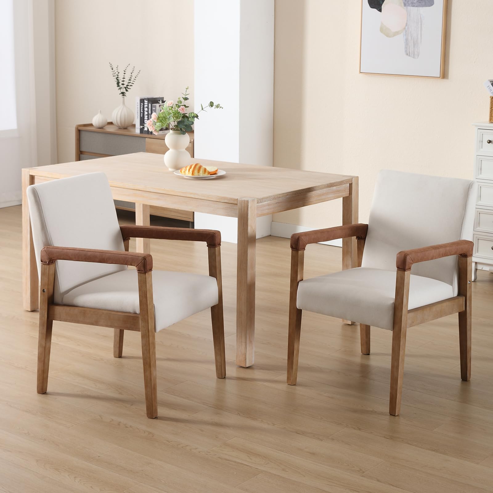 Janoray Mid Century Wood Dining Chairs Set of 2 - 1927DC