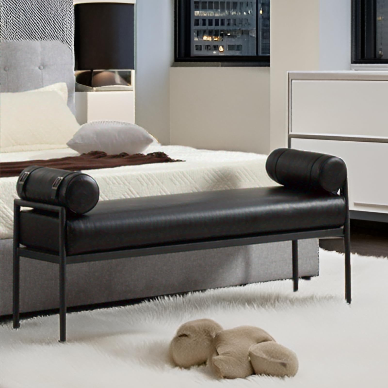 ROCITY 55 "W Bedroom Bench with Removable Pillows - 2160BH