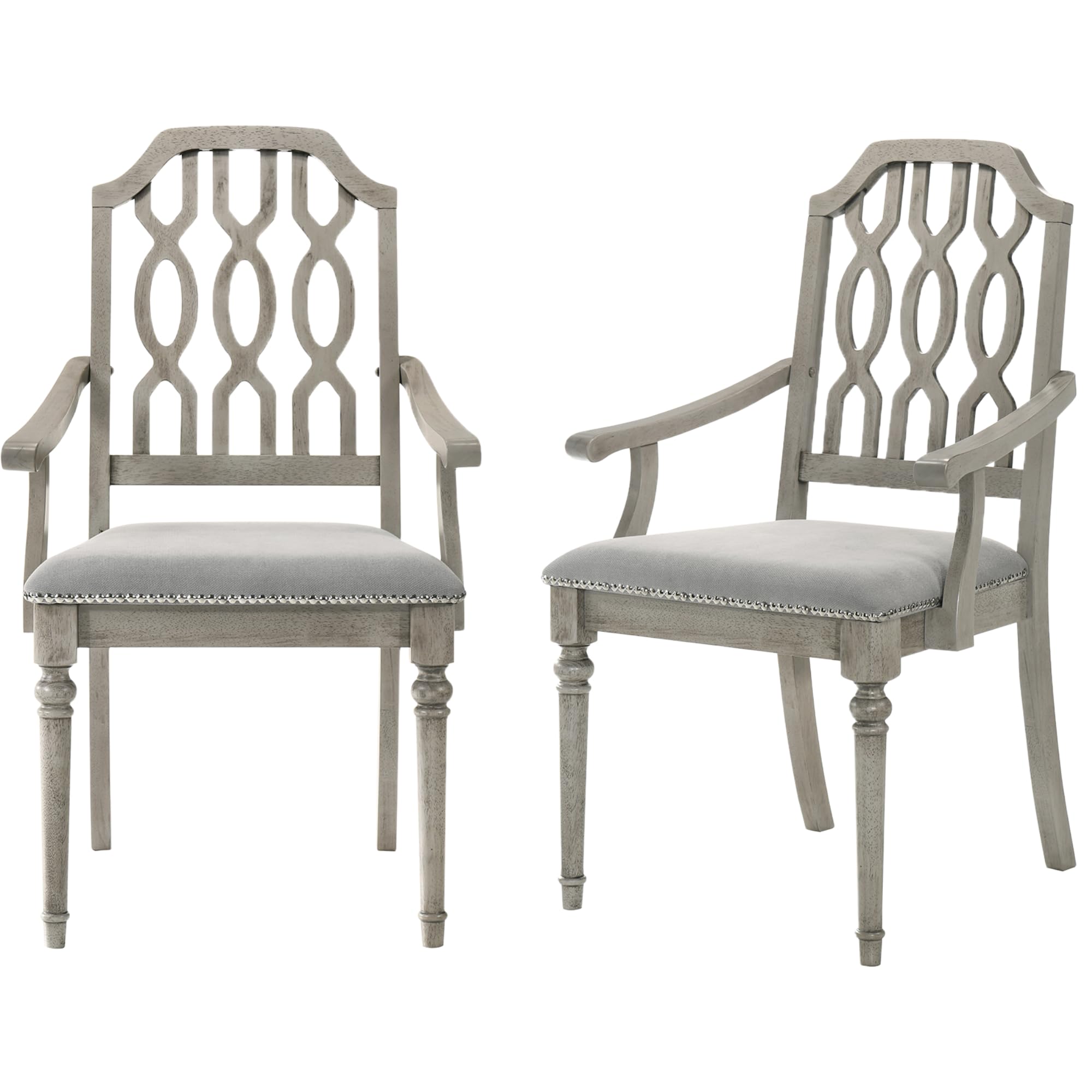 Kmax Farmhouse Rectangle Dining Chairs Set of 2 - 8171