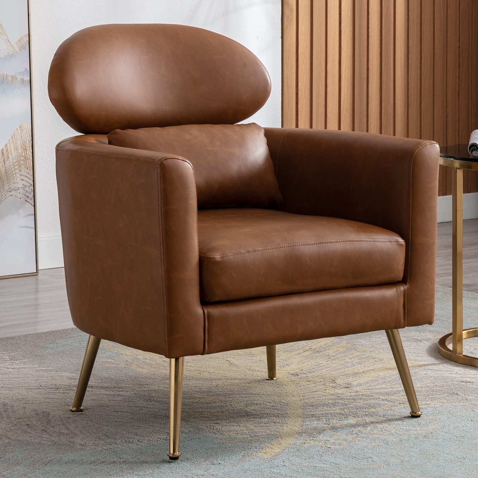 CHICAURA Upholstered Barrel Accent Chair 1 PCS - 8342AC