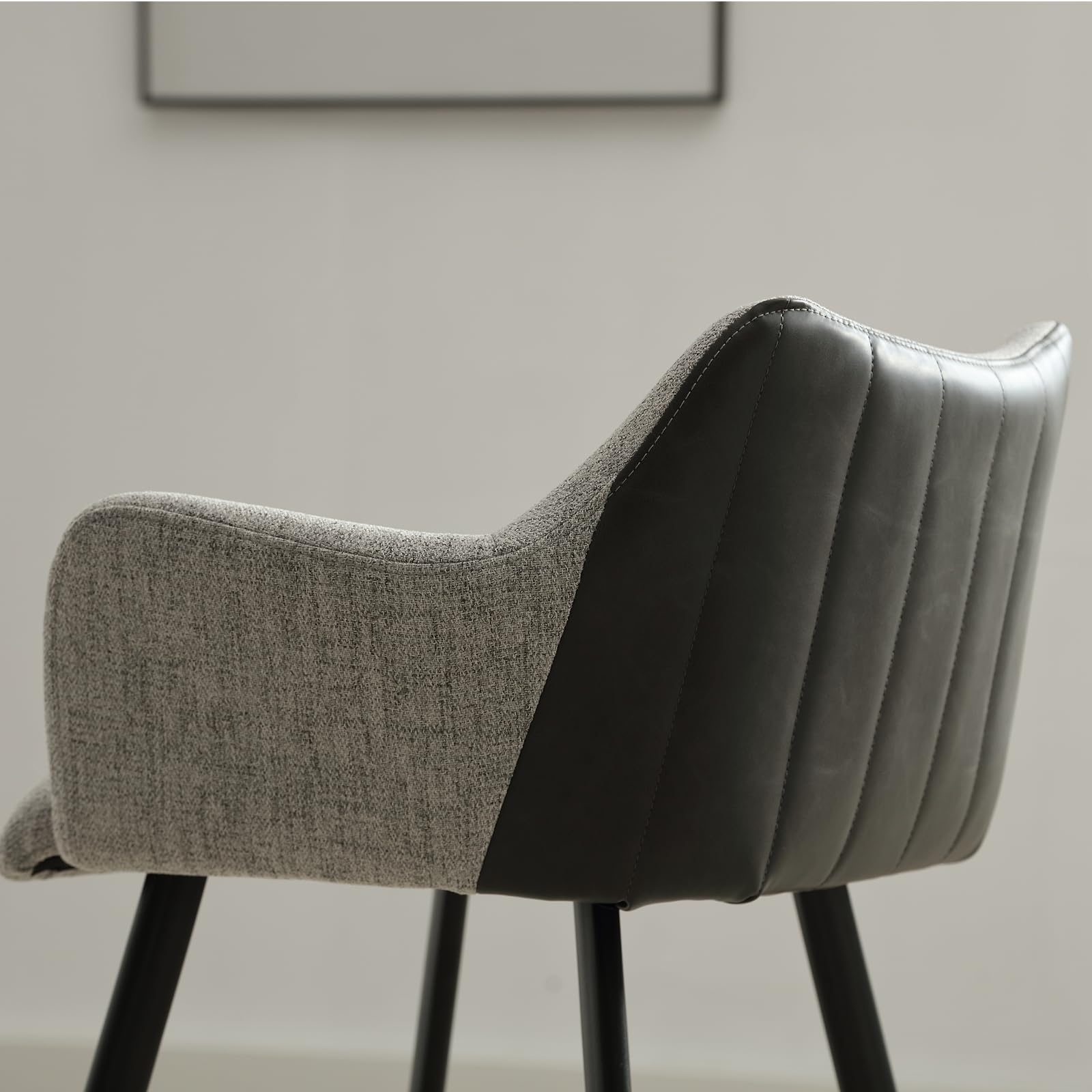 VESCASA 26"H Modern Linen Counter Height Stools Set of 2 - 5029CS