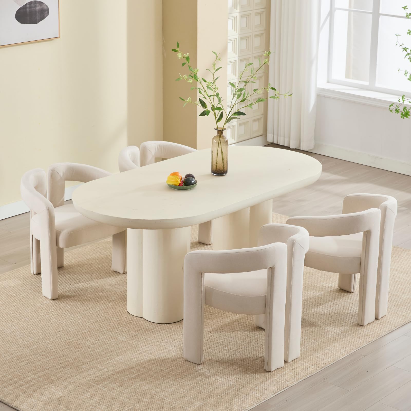 ROCITY Modern Barrel Dining Chair 1 PCS - 10068DC