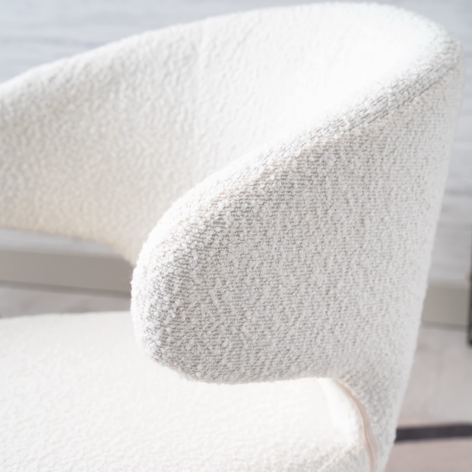 VESCASA Modern Curved Armless Chairs Set of 2 - 8279DC