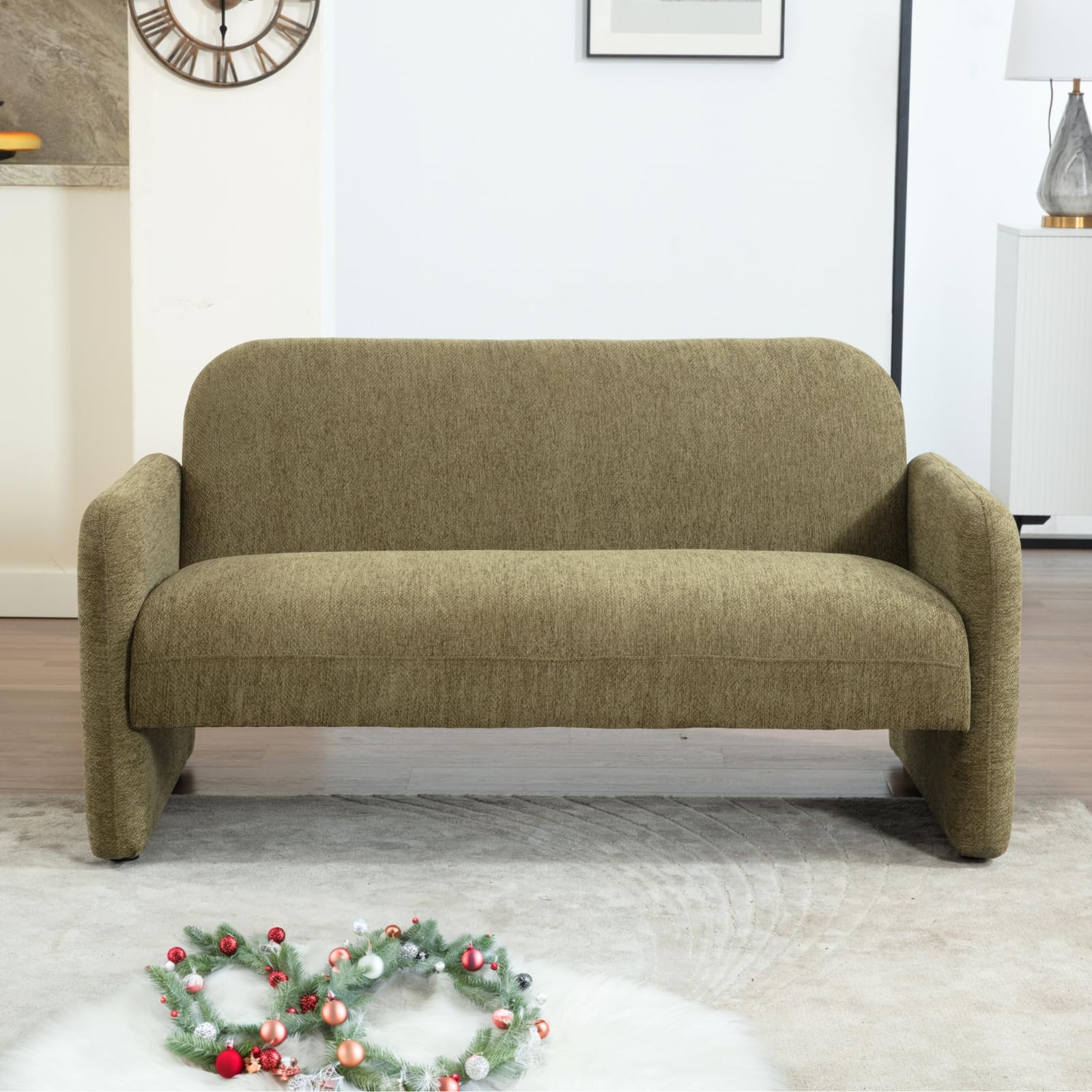 ROCITY 55''W Modern Green Small Couch Love Seat Sofa - 1024SF
