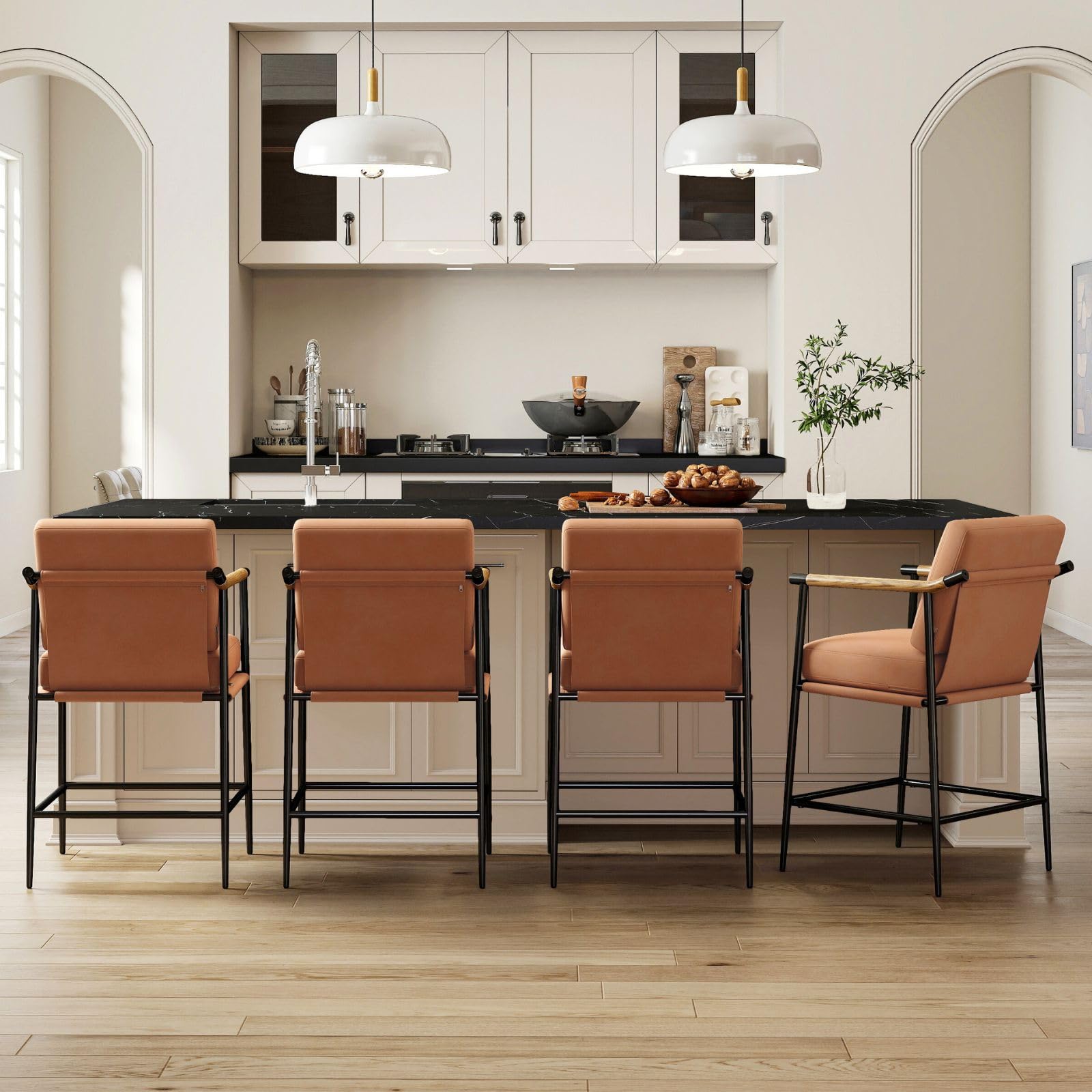 CIMOTA 26" Mid Century Modern Counter Stools Set of 2 - 15020CS