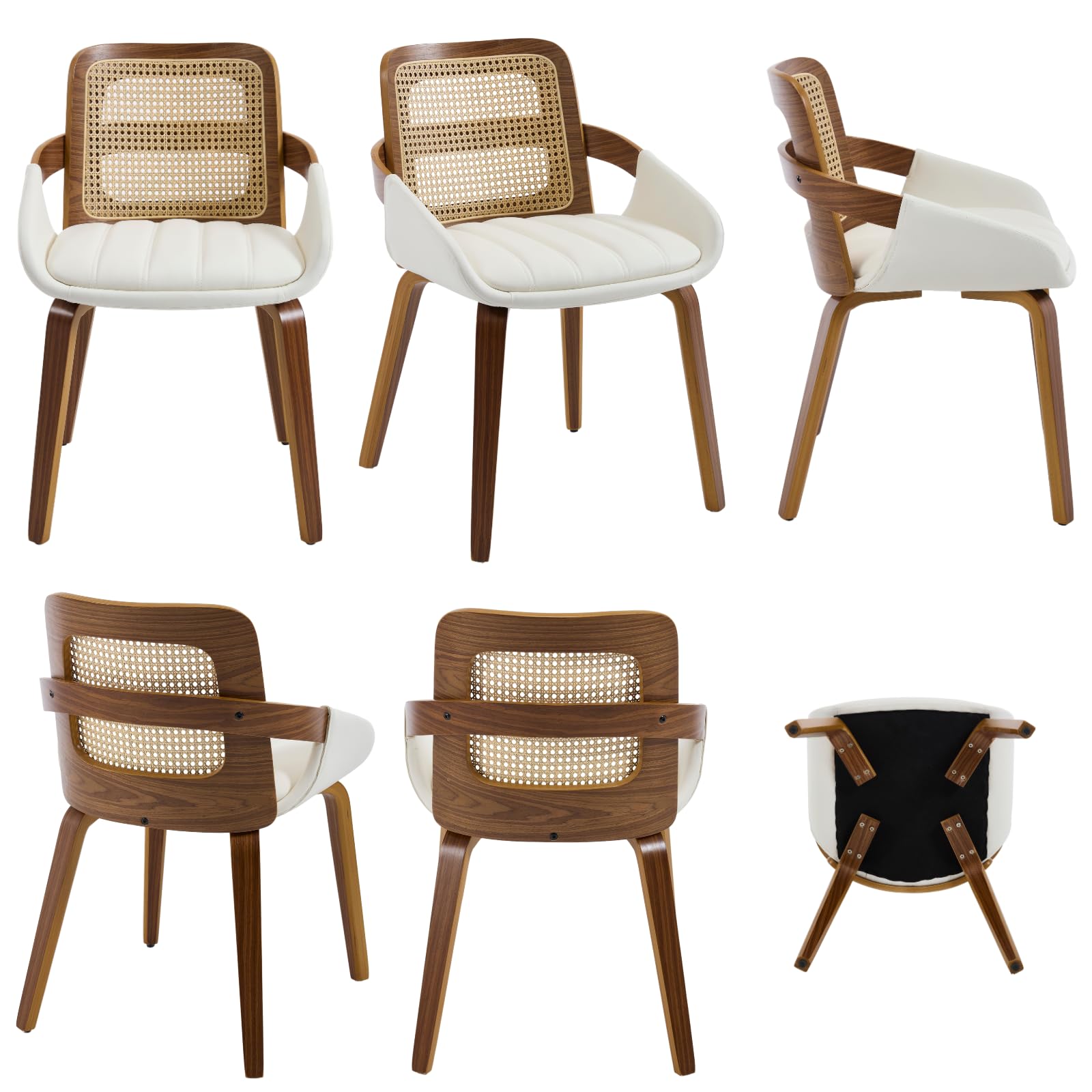 EALSON Rattan Cane Dining Chairs Set of 2 - 61343DC