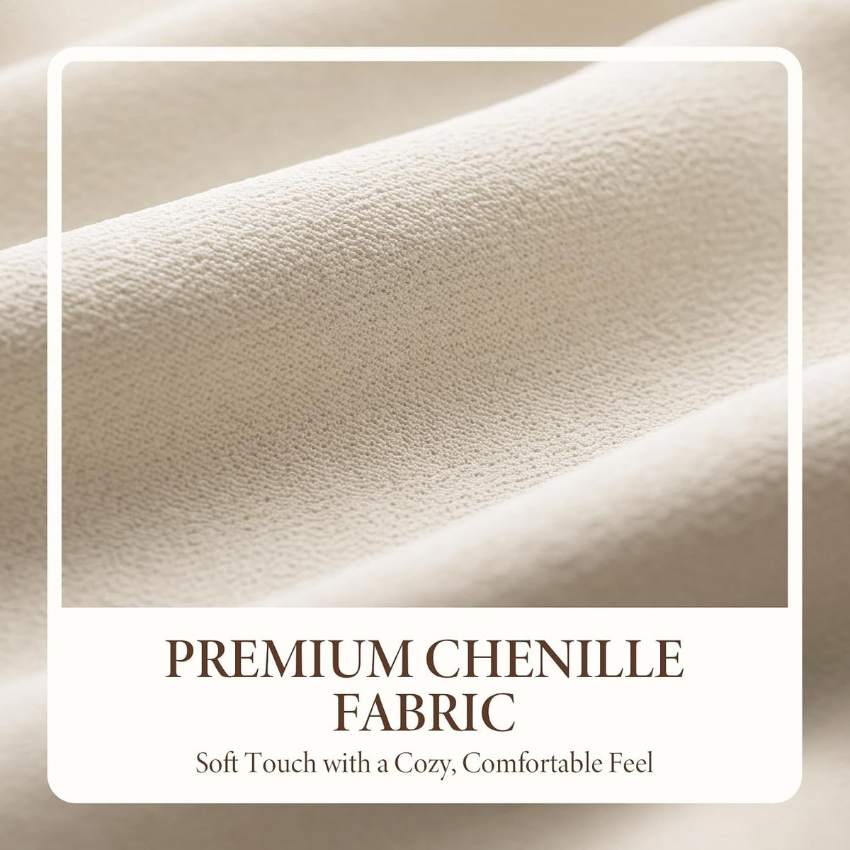 Chenille Modular Sectional Sofa with Deep Seats and Ottoman