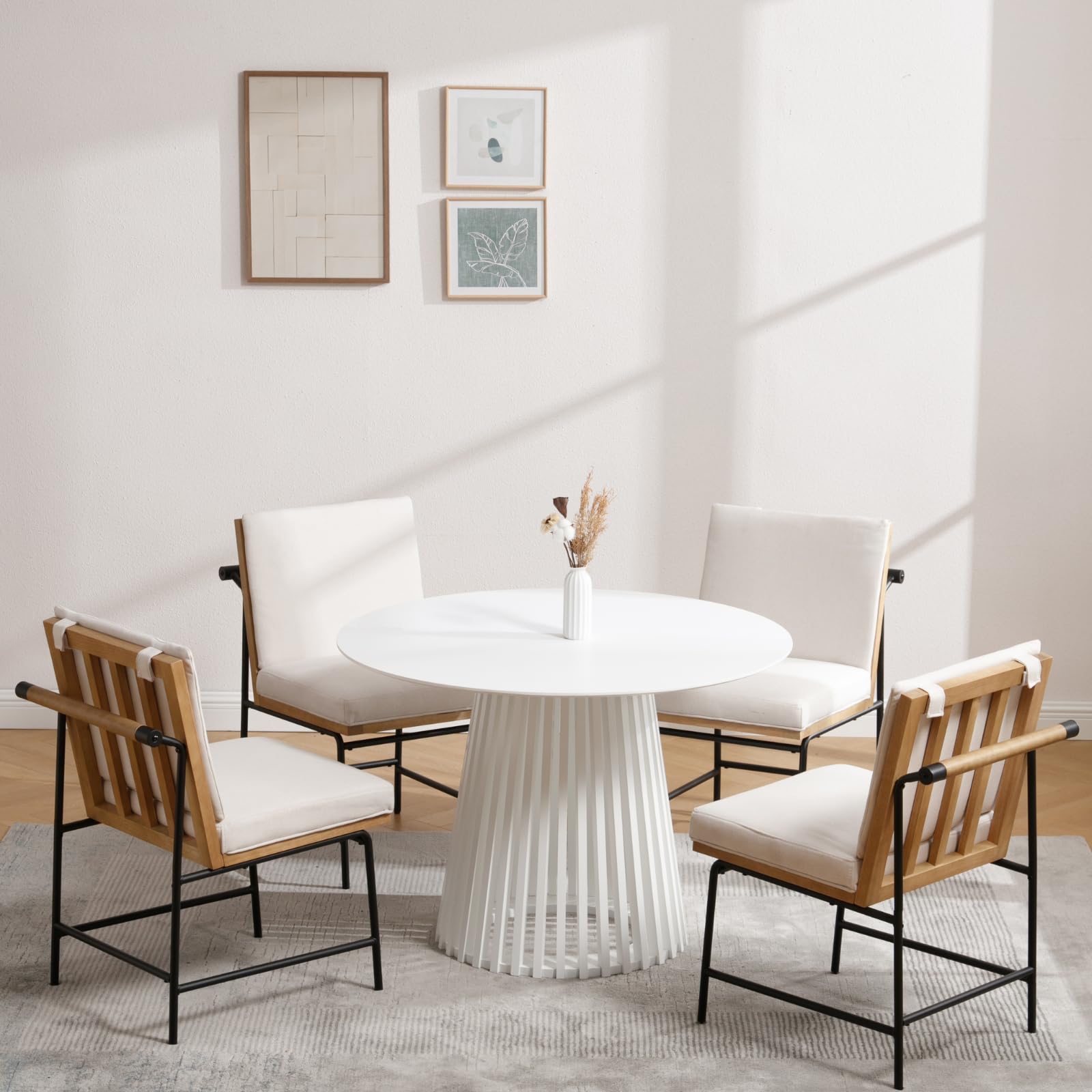 ROCITY 43 Inch Black Kitchen Table - 19008DT