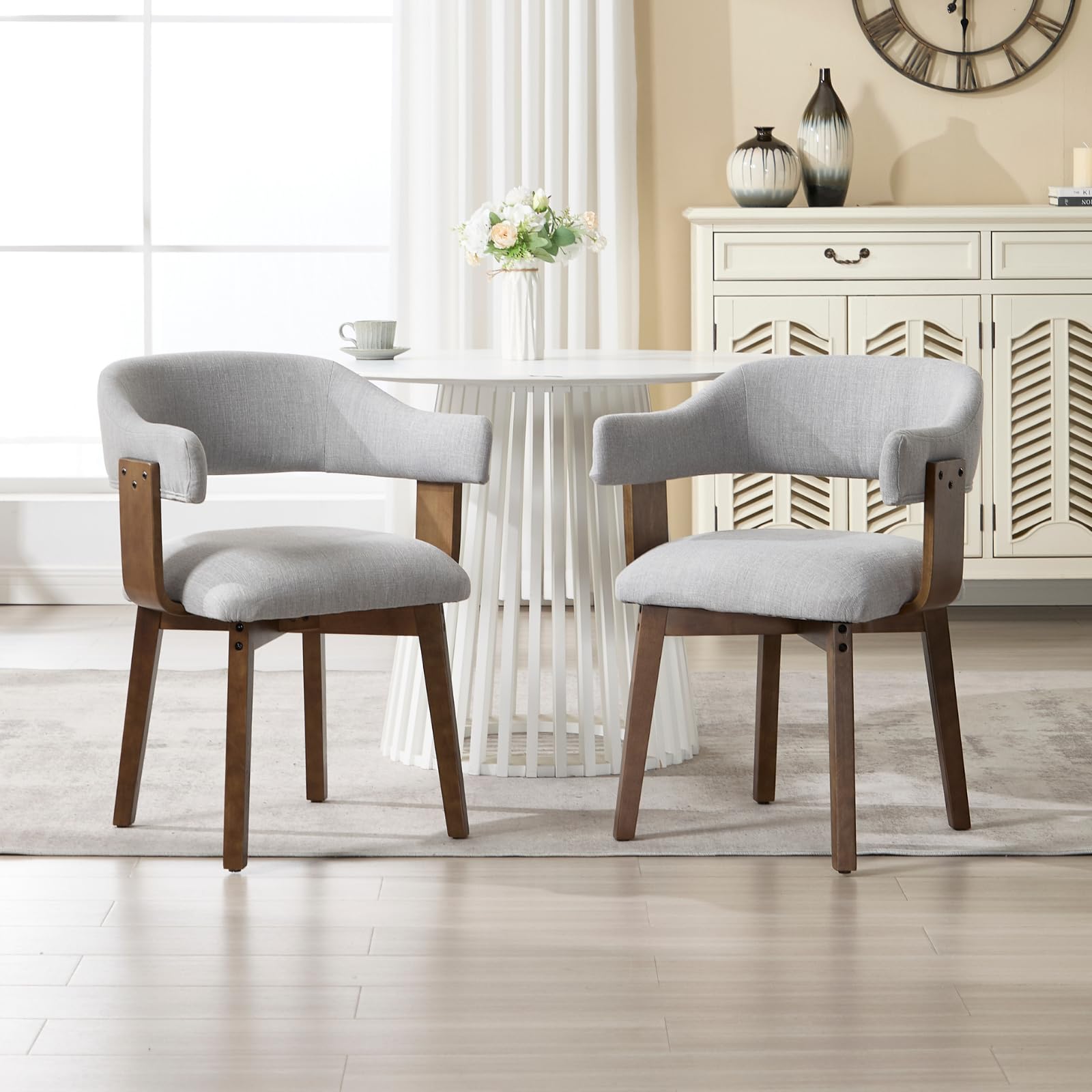 EALSON Barrel Dining Chairs Set of 2 - 10075DC