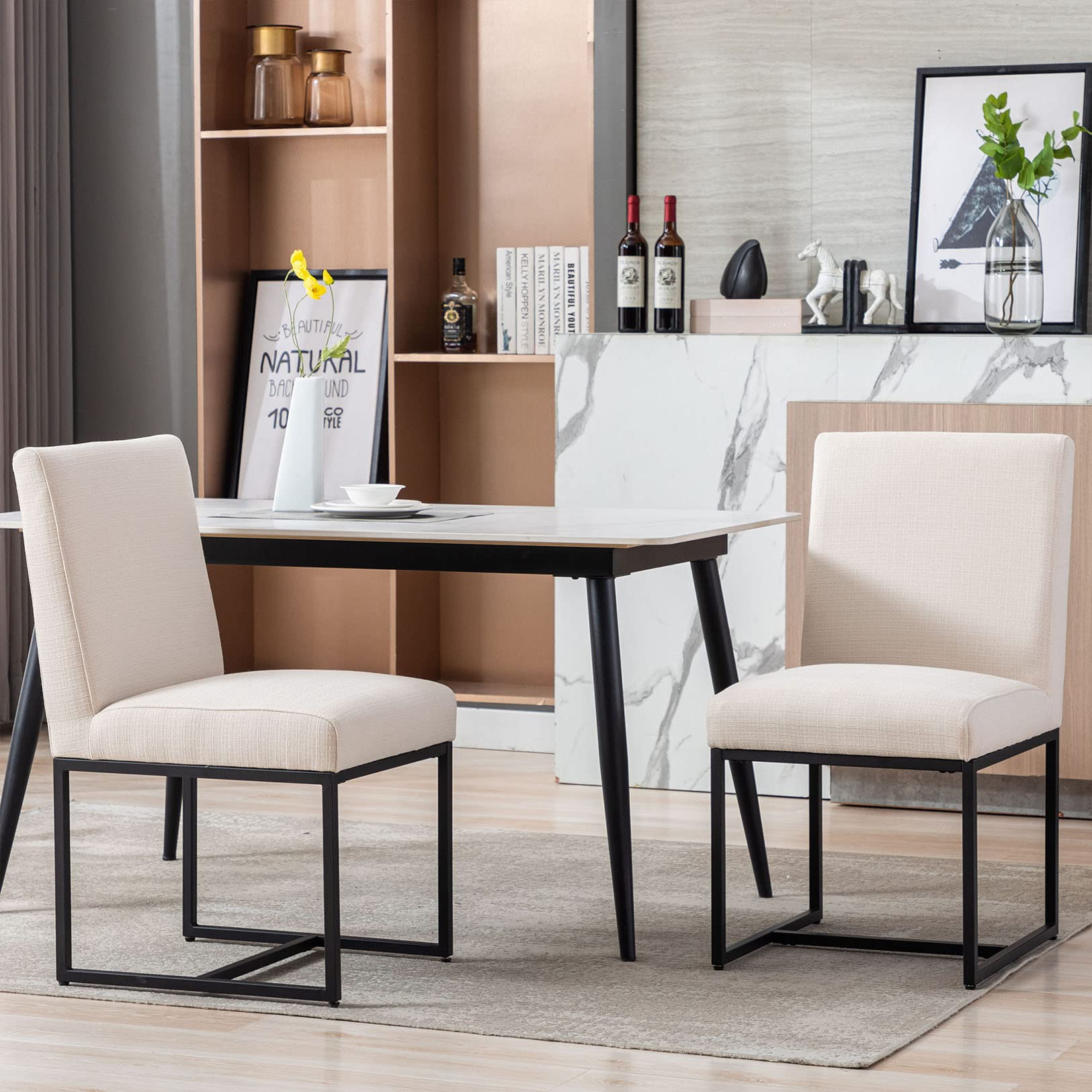 VESCASA Modern Upholstered Dining Chairs Set of 2 - 1488DC