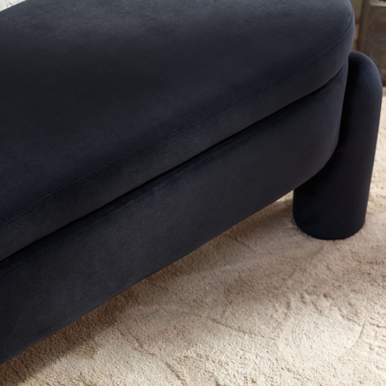 ROCITY Modern Upholstered Storage Bench - 2566BH