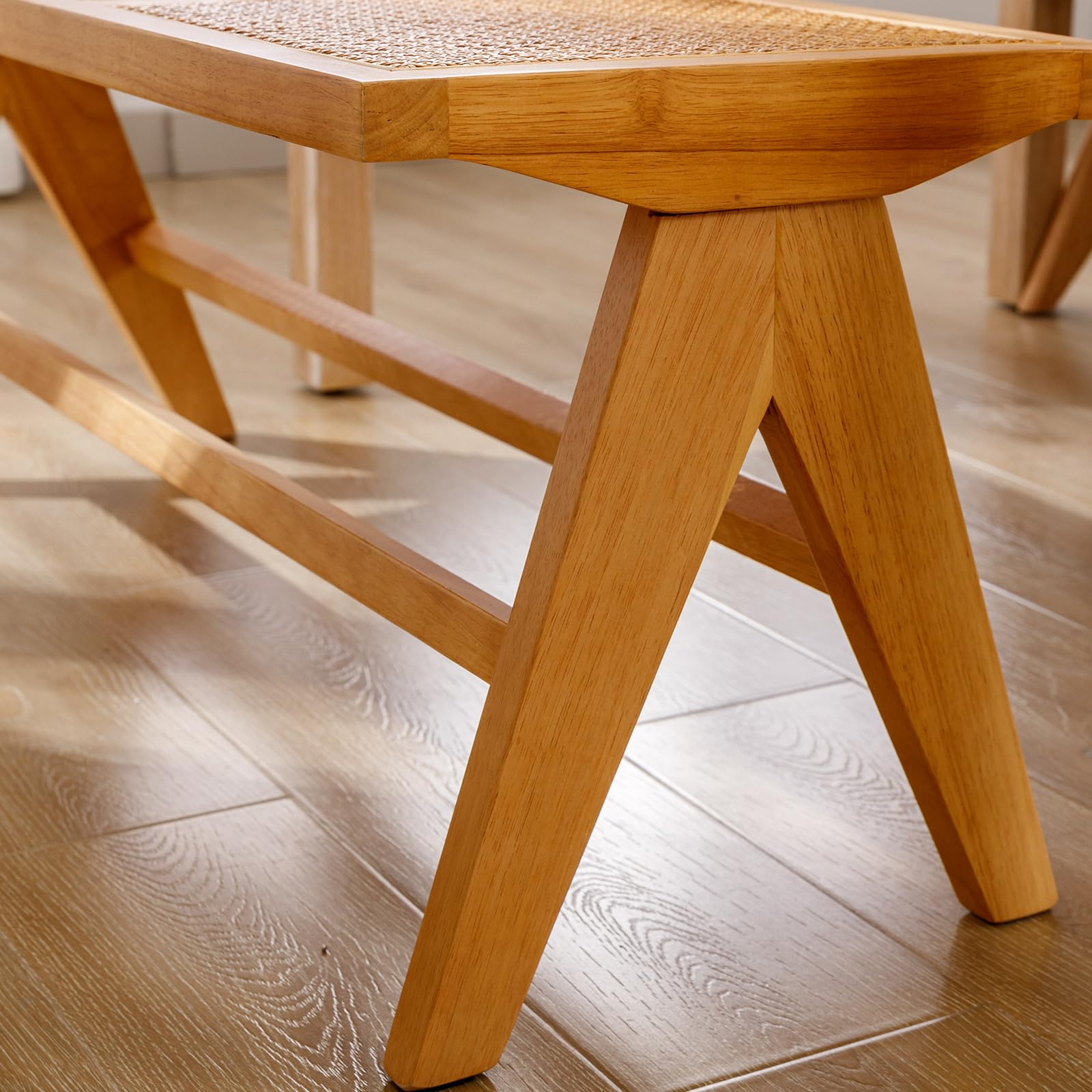 Kmax 42"L Wicker & Rattan Solid Color Accent Bench - 2545BH