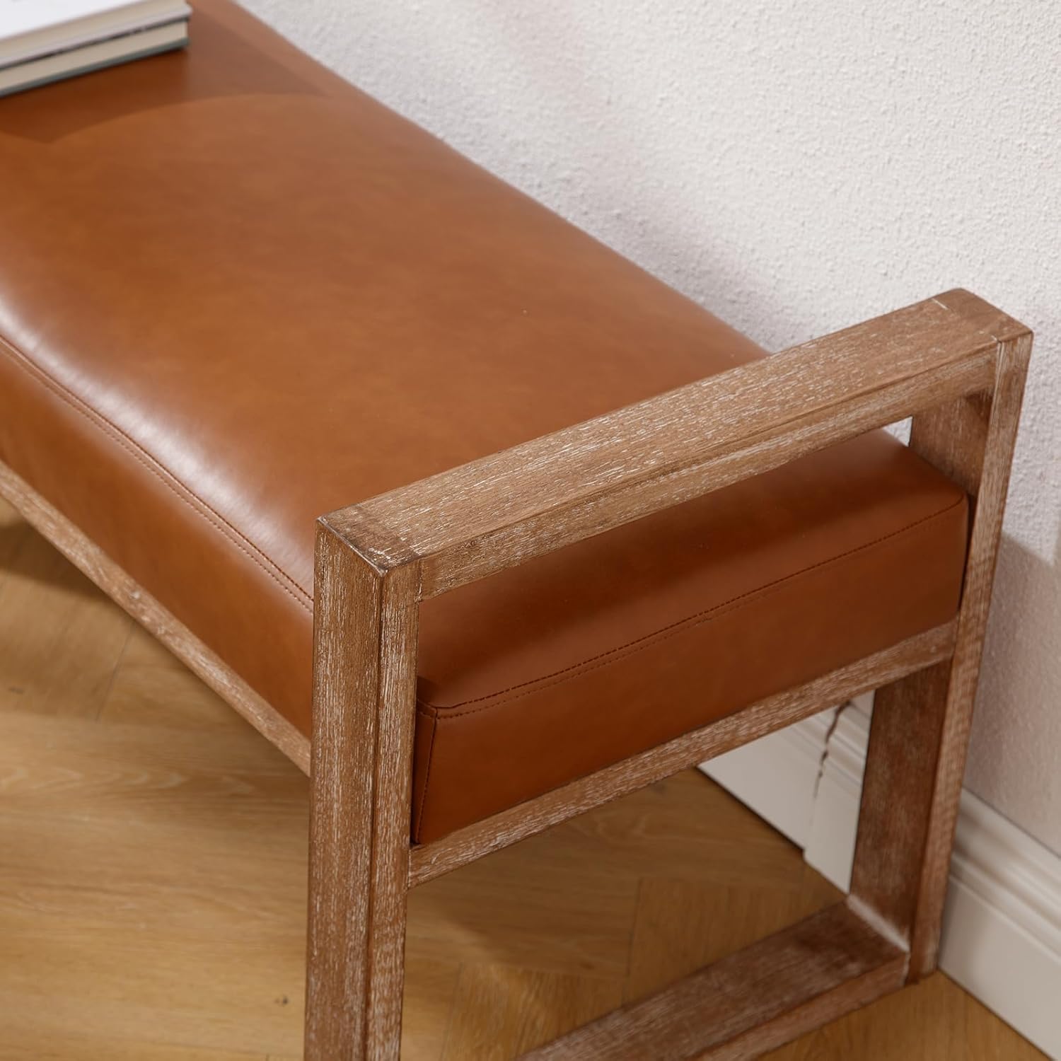 EALSON 47.25" Wide Solid Wood Bench - 6002BH