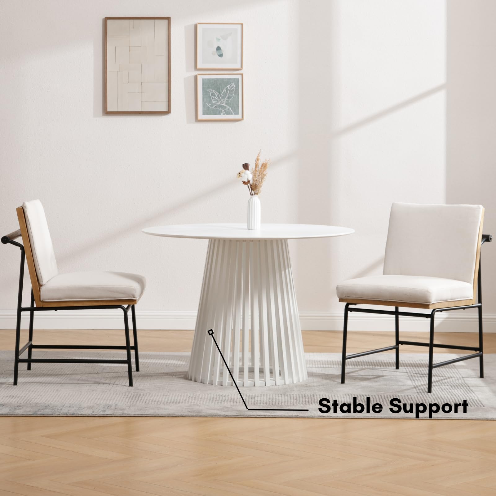 ROCITY 43 Inch Black Kitchen Table - 19008DT